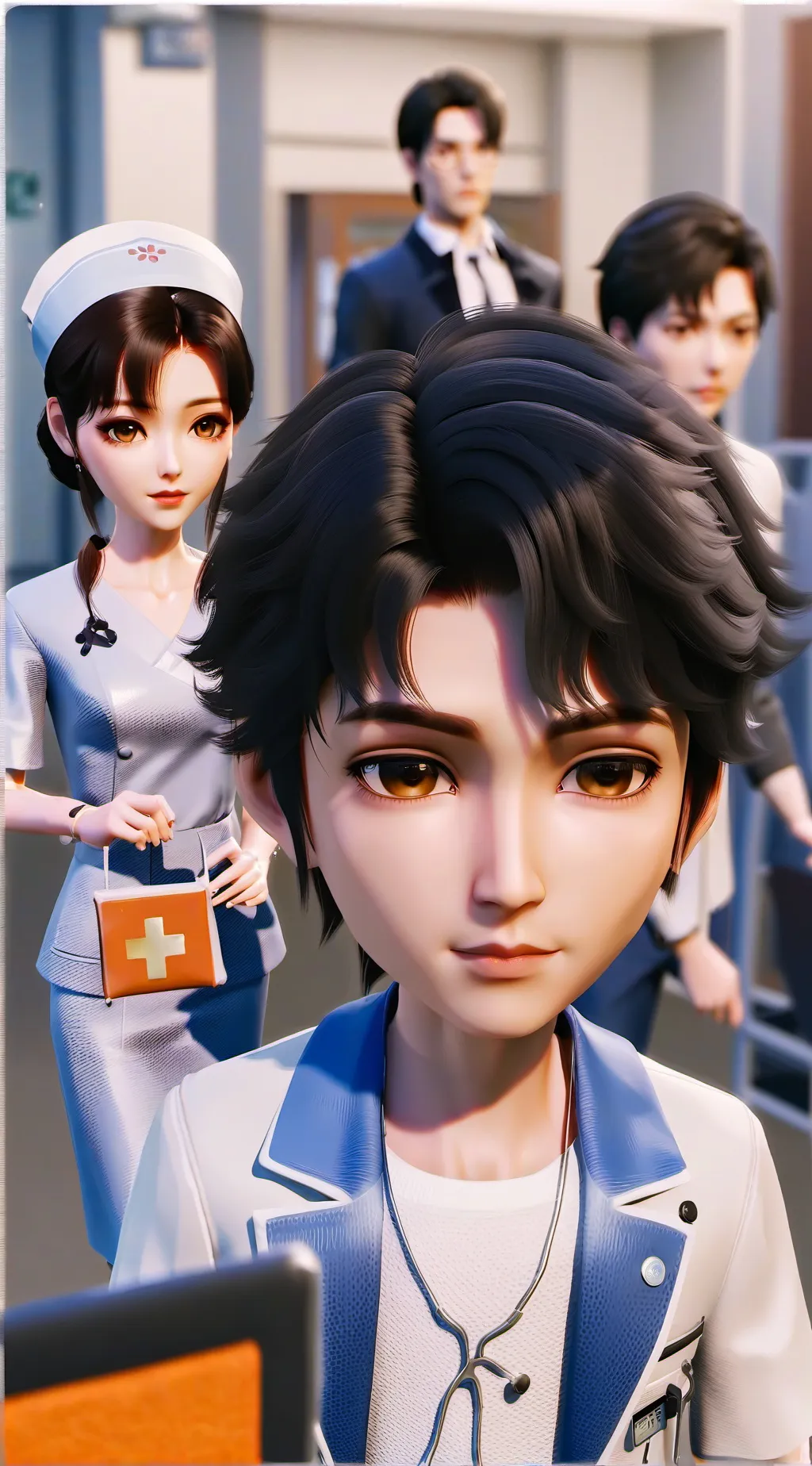 ai character: Arrowe Park background