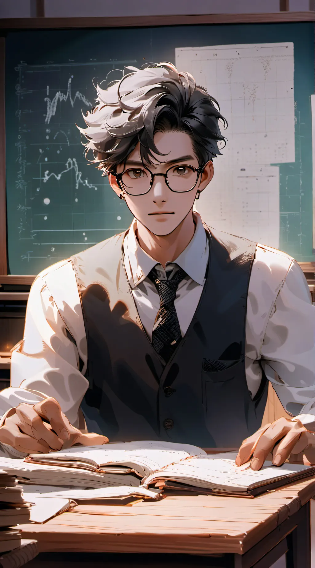 ai character: Julien Edgar  background