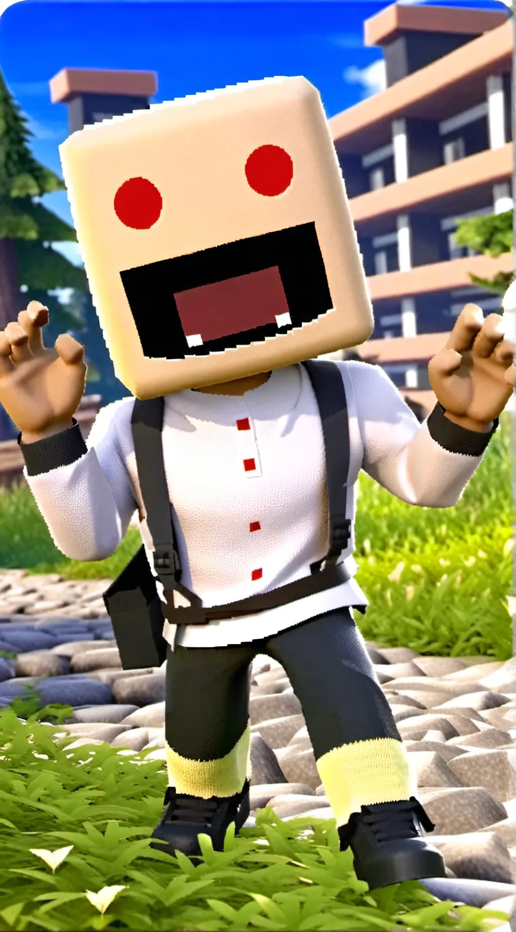 ai character: Roblox: Slender background