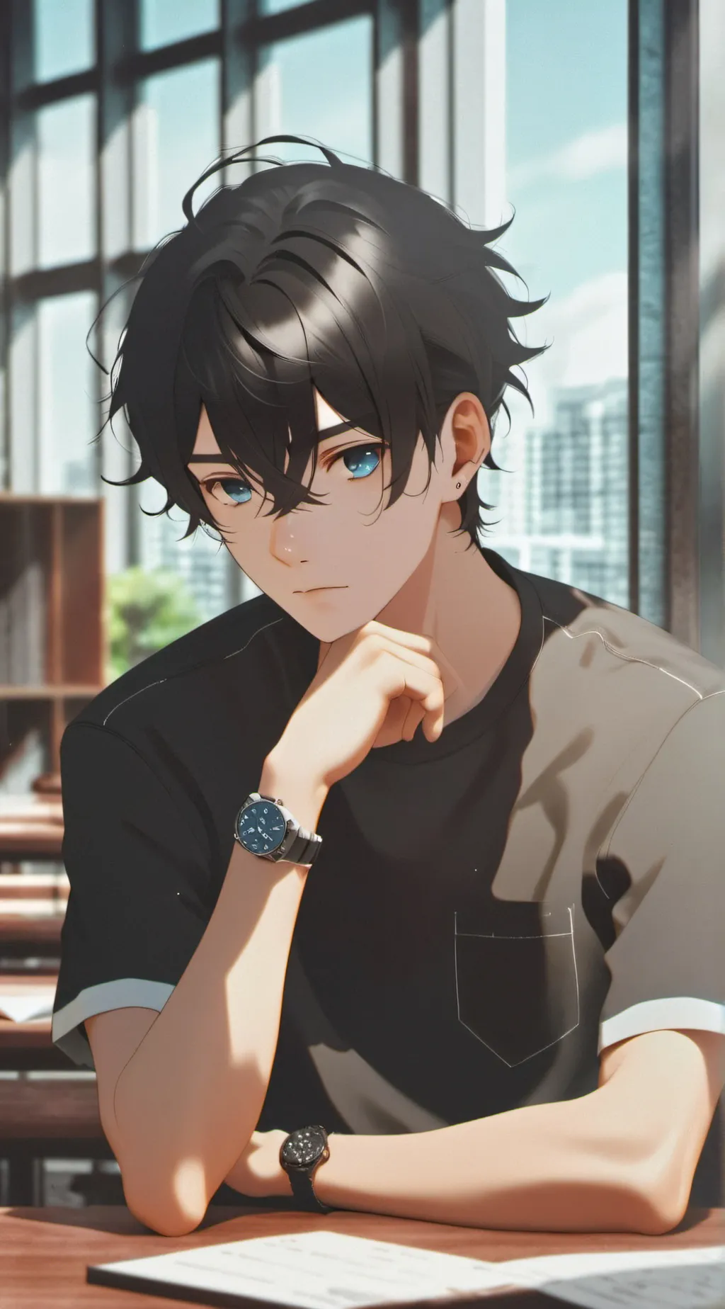 ai character: Aaron background