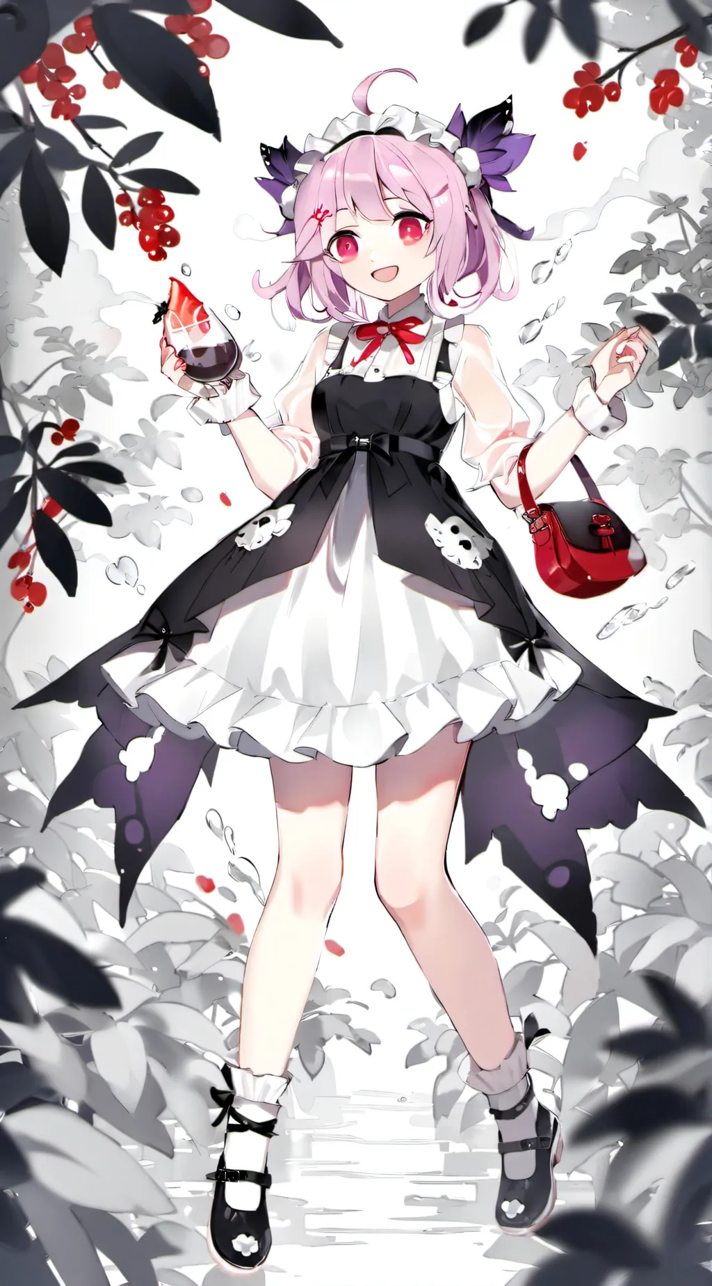 ai character: Grape background