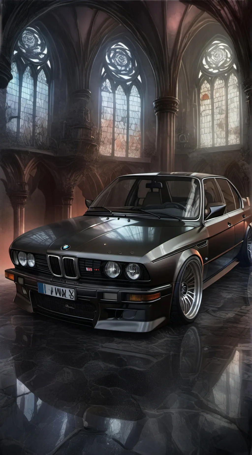 ai character: BMW M5 COMP background