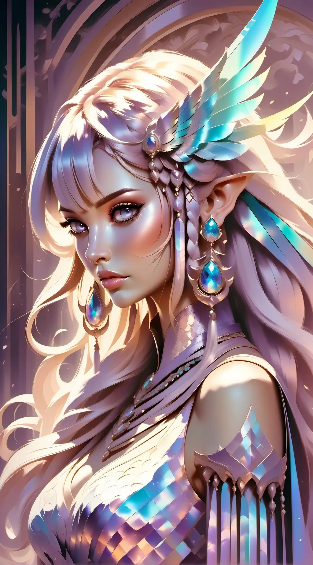 ai character: `•°~DW`•°~ background