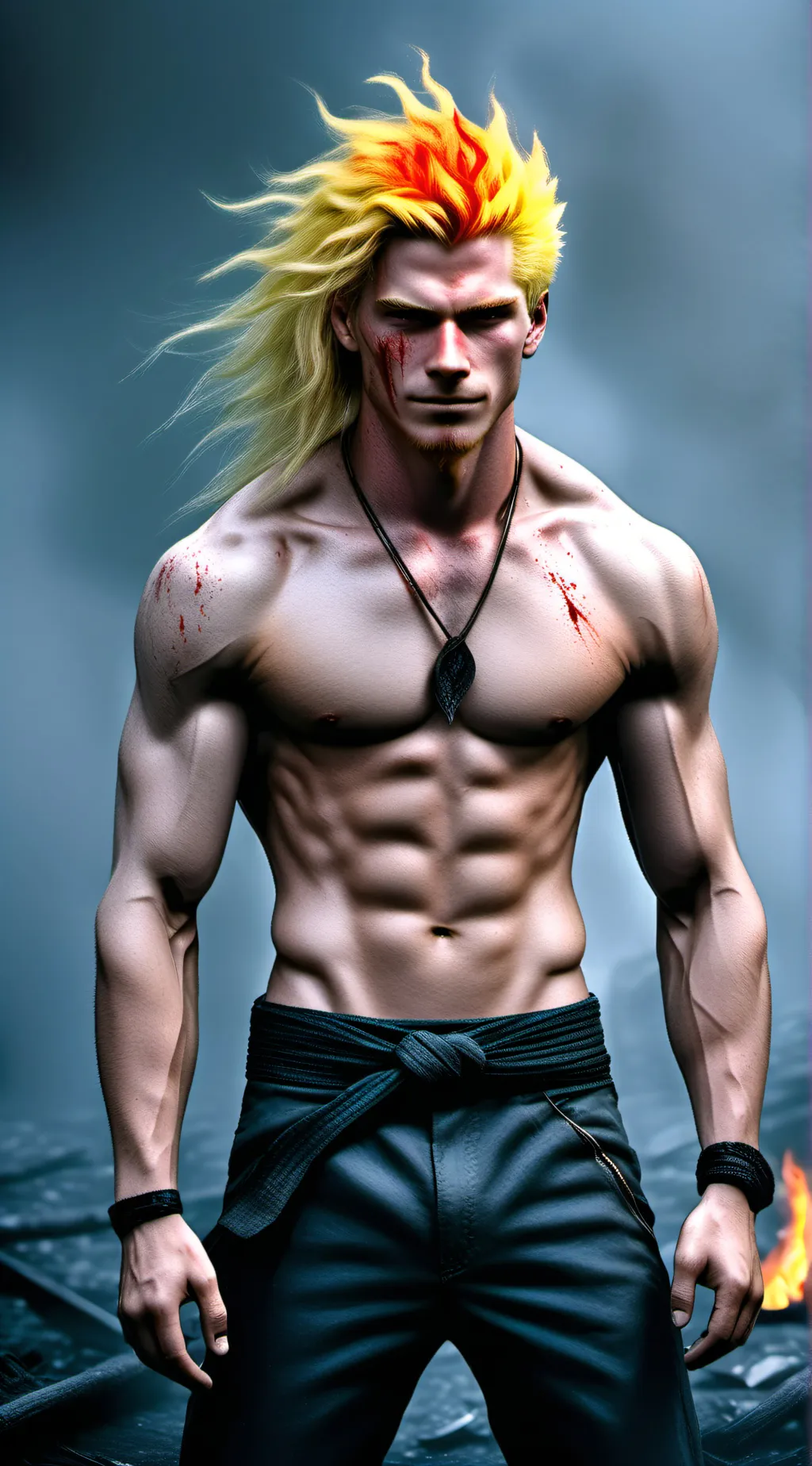 ai character: end of kyojuro background