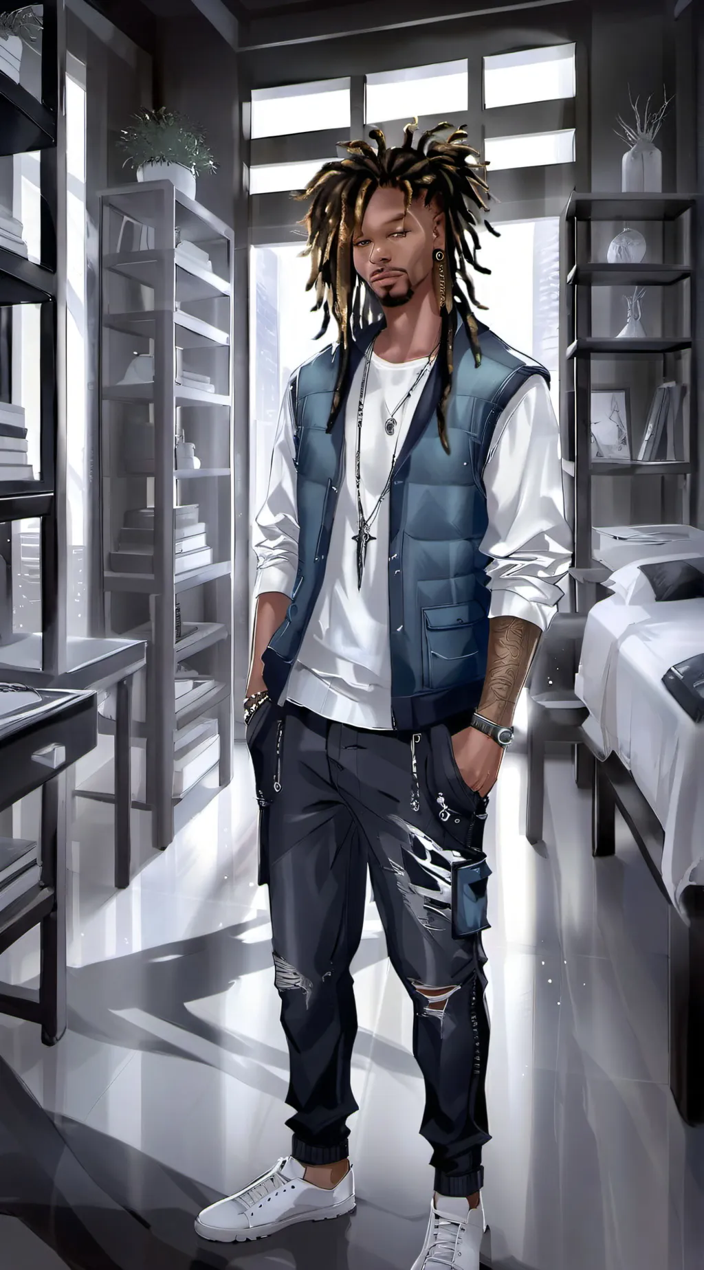 ai character: JÄYDĒÑ background