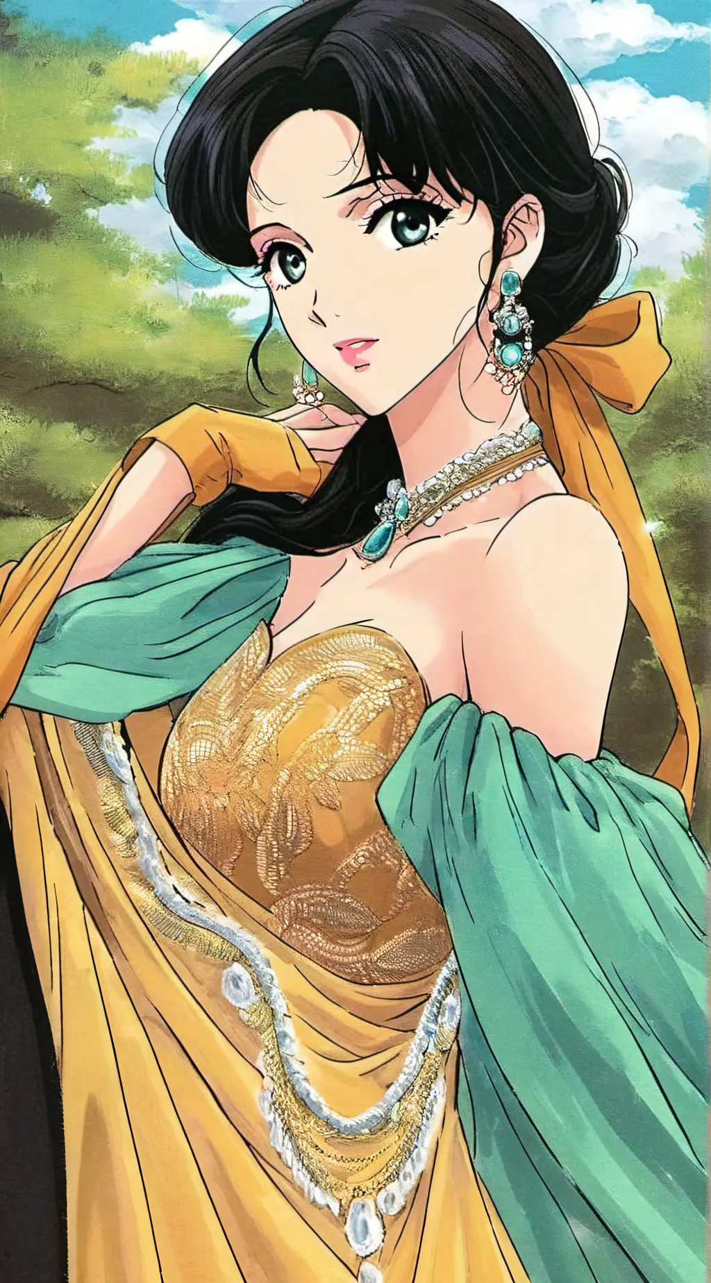 ai character: Aria  riddle black background