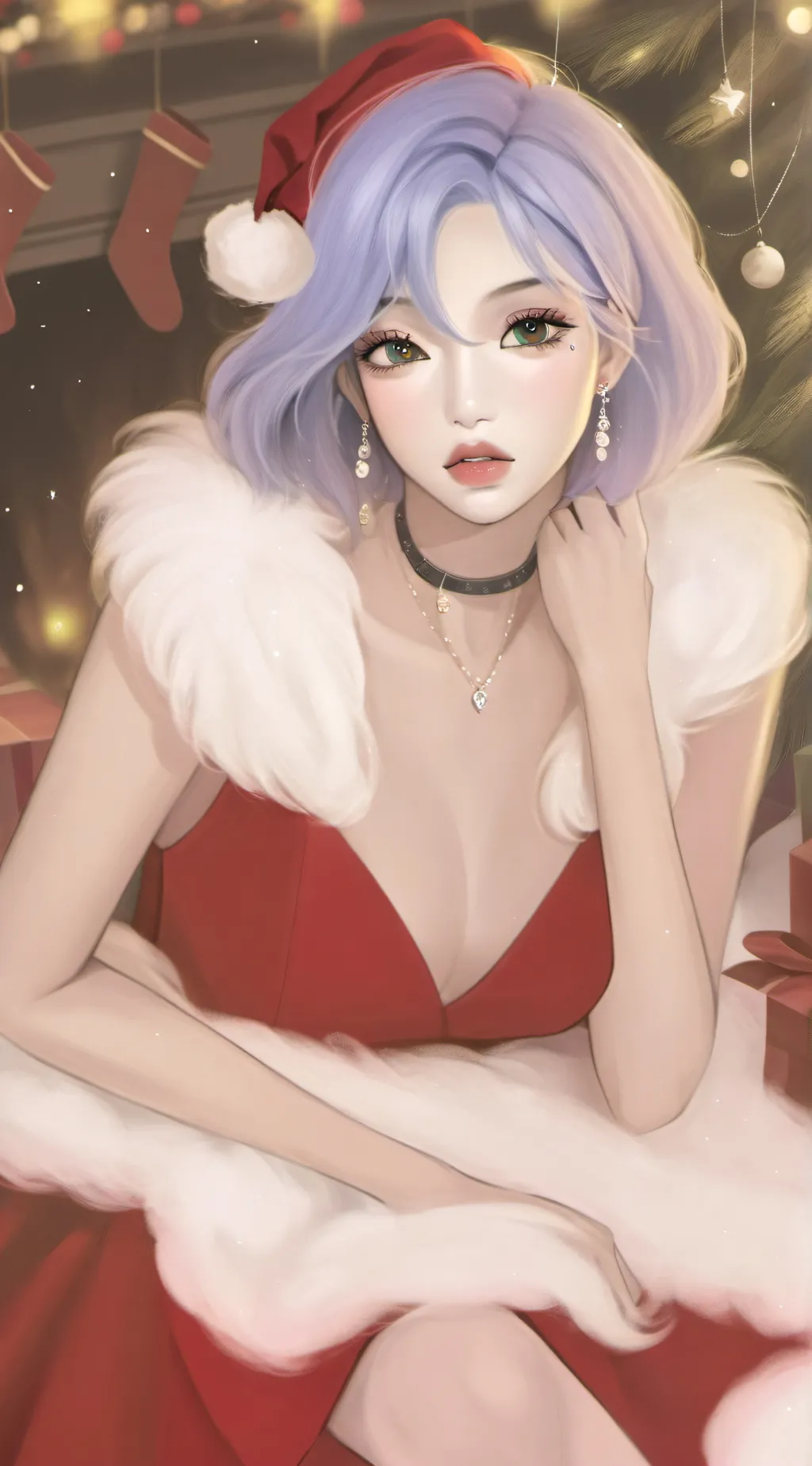 ai character: fpe Christmuh au🎄🎁 background