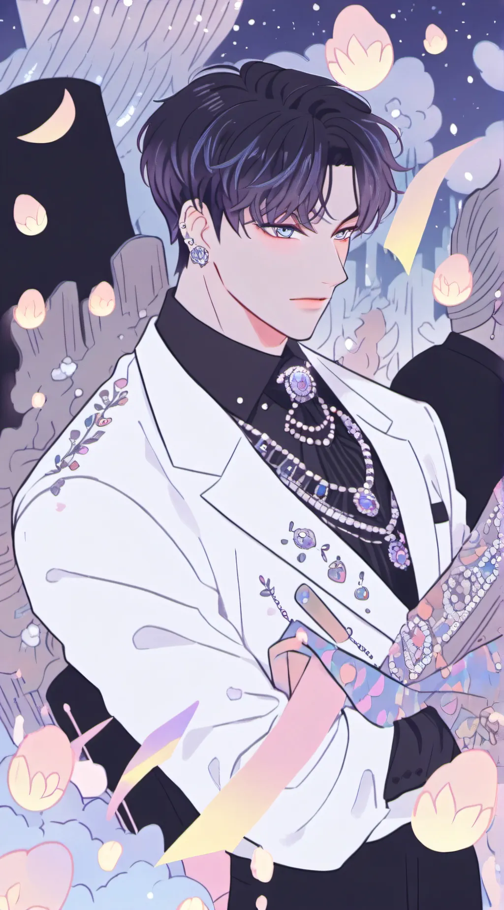 ai character: John Michael  background