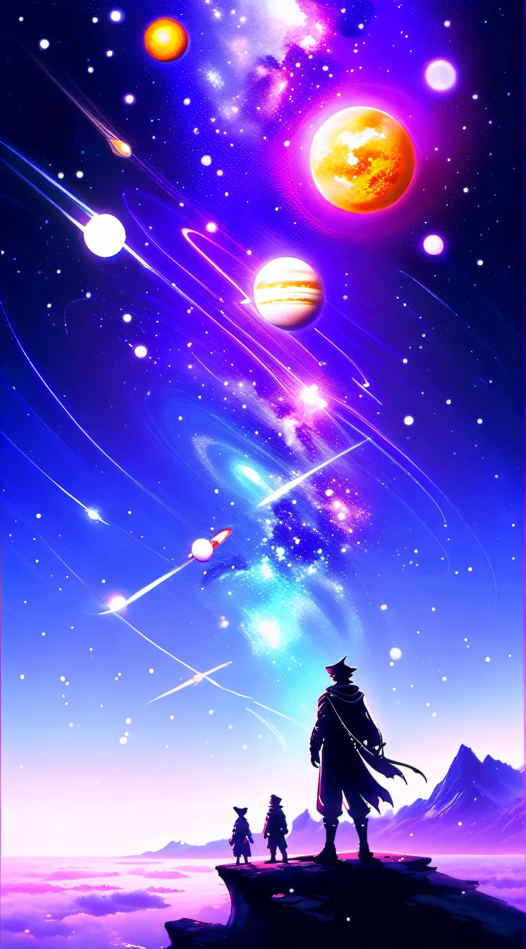 ai character: Solarballs✨✨✨ background