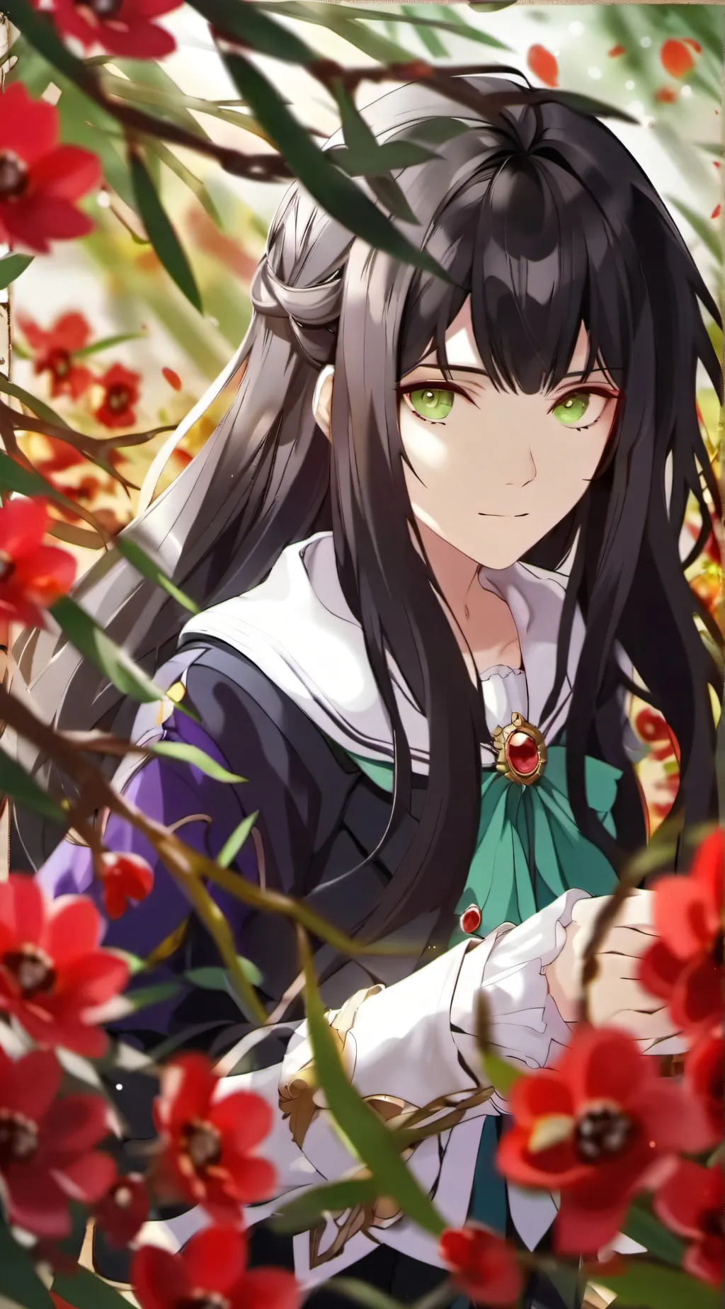 ai character: midnight background