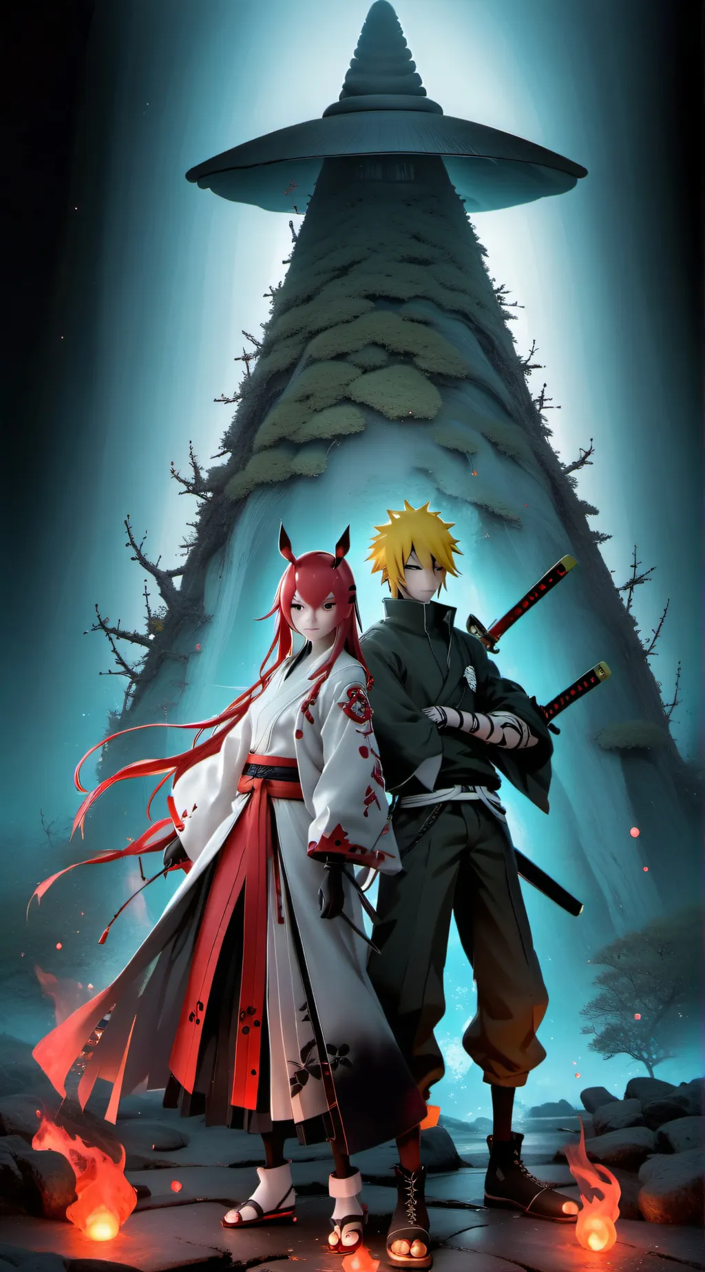 ai character: Minato Namikaze  background