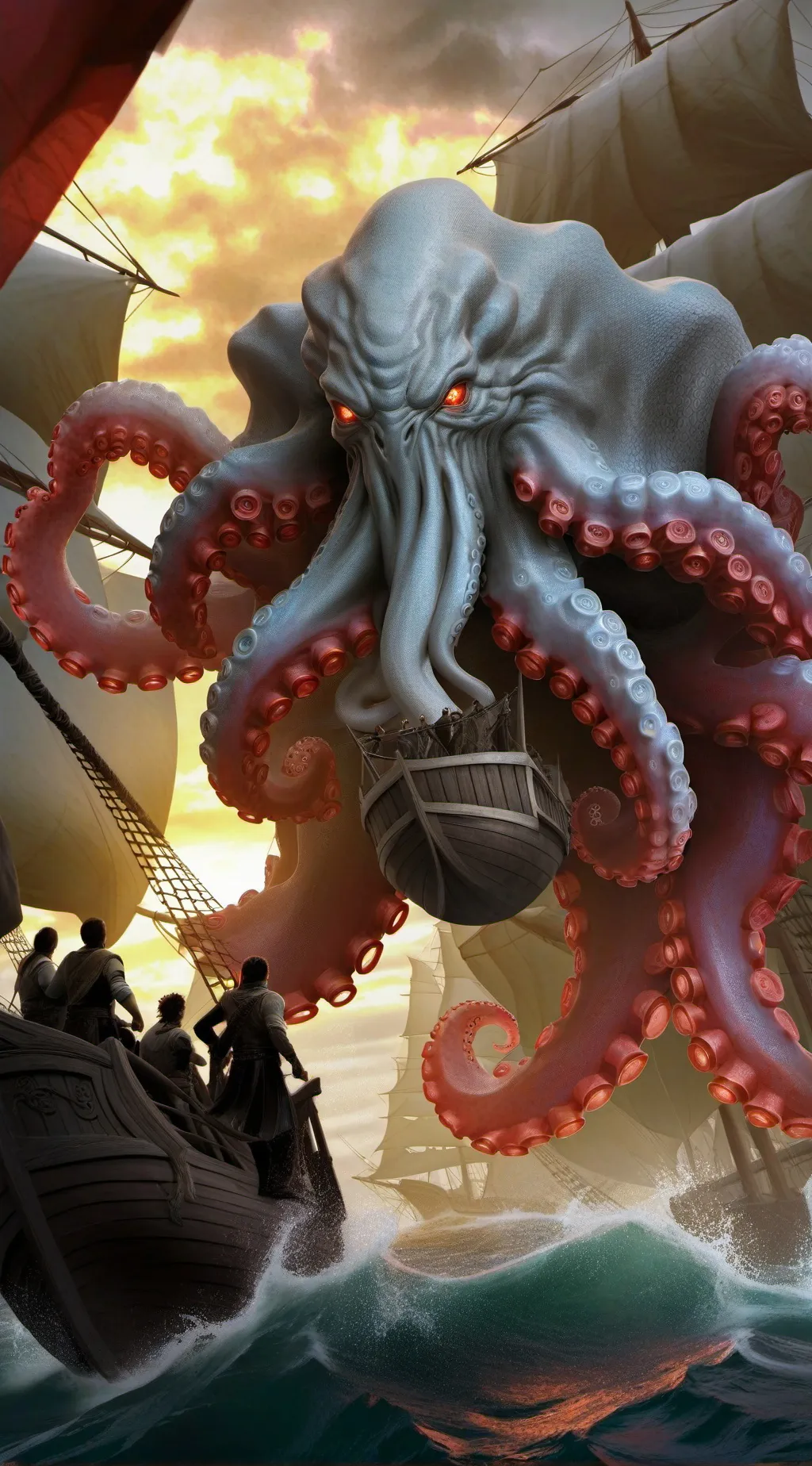 ai character: kraken  background