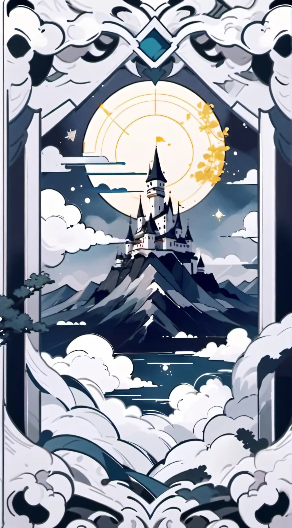 ai character: little house  background