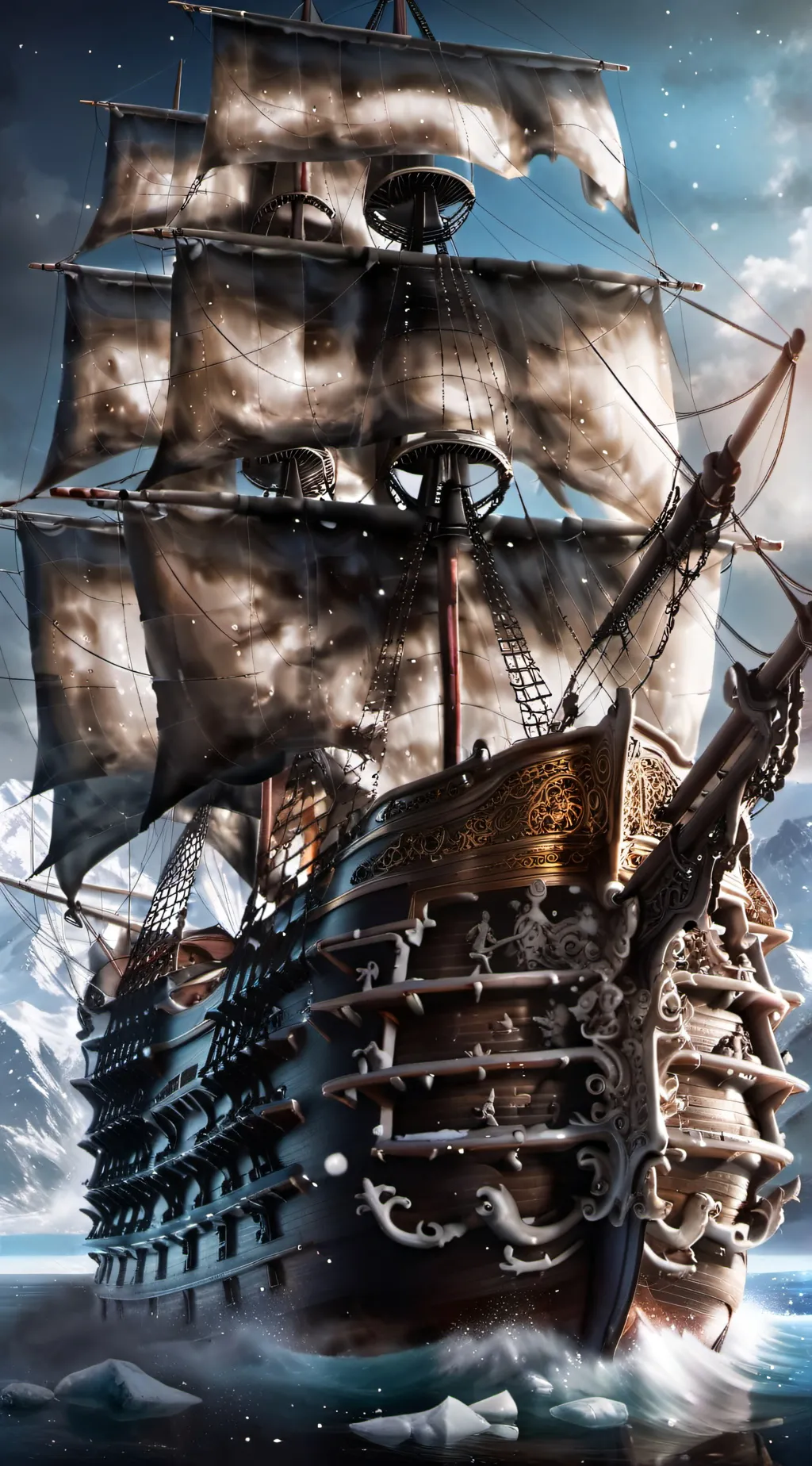 ai character: H.M.S ARTIC  background