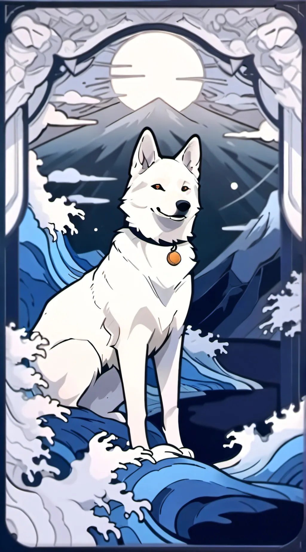 ai character: WOLF background
