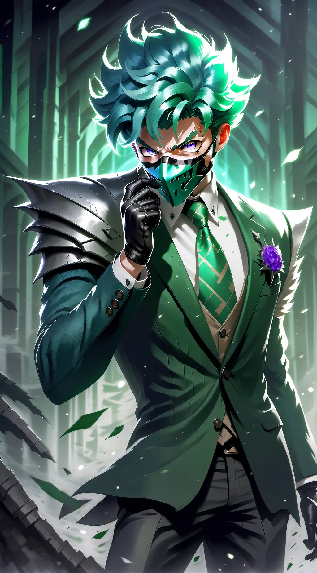 ai character: villain deku  background