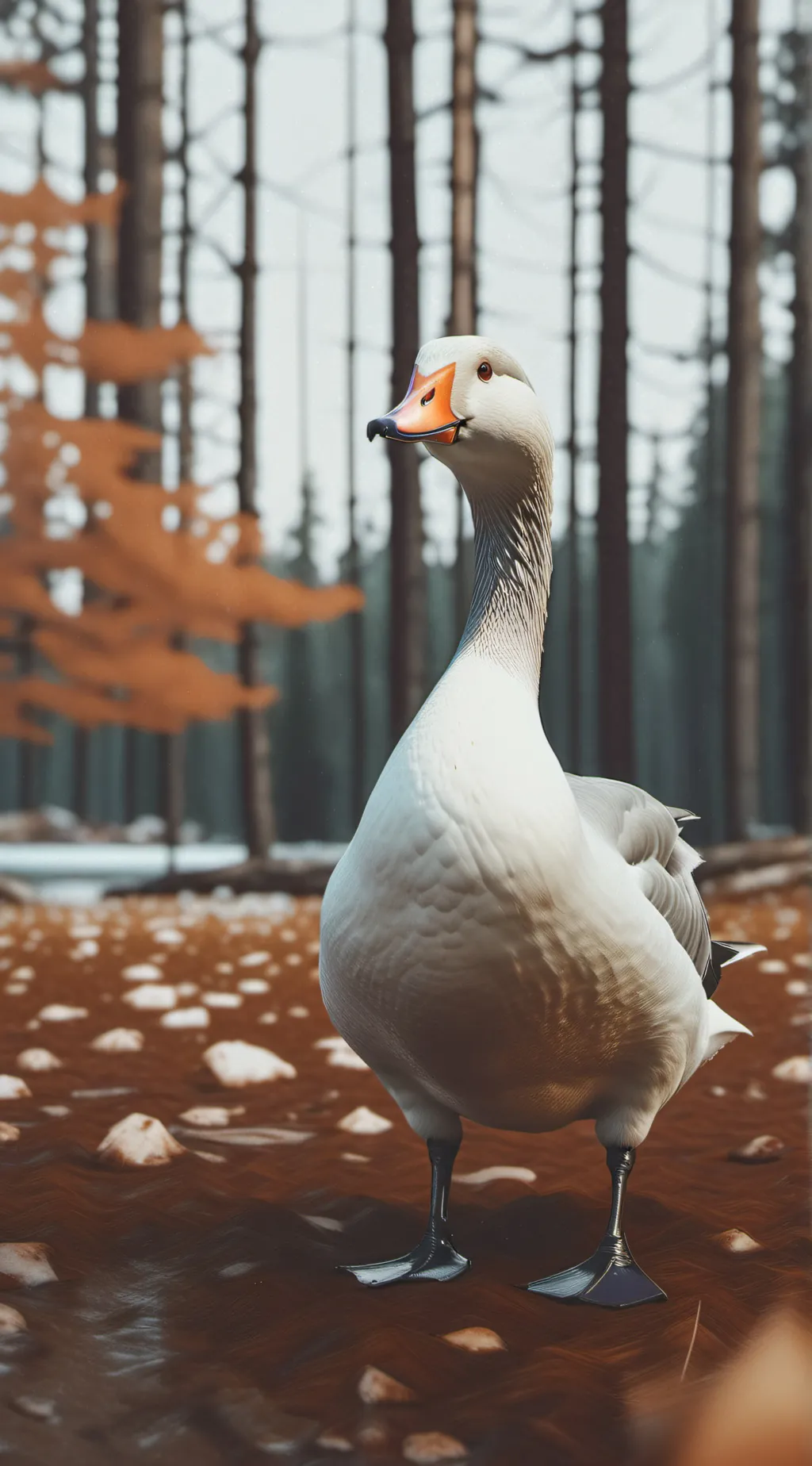 ai character: Untitled goose background