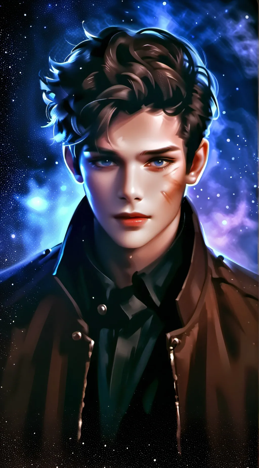 ai character: ghost wire tokyo background