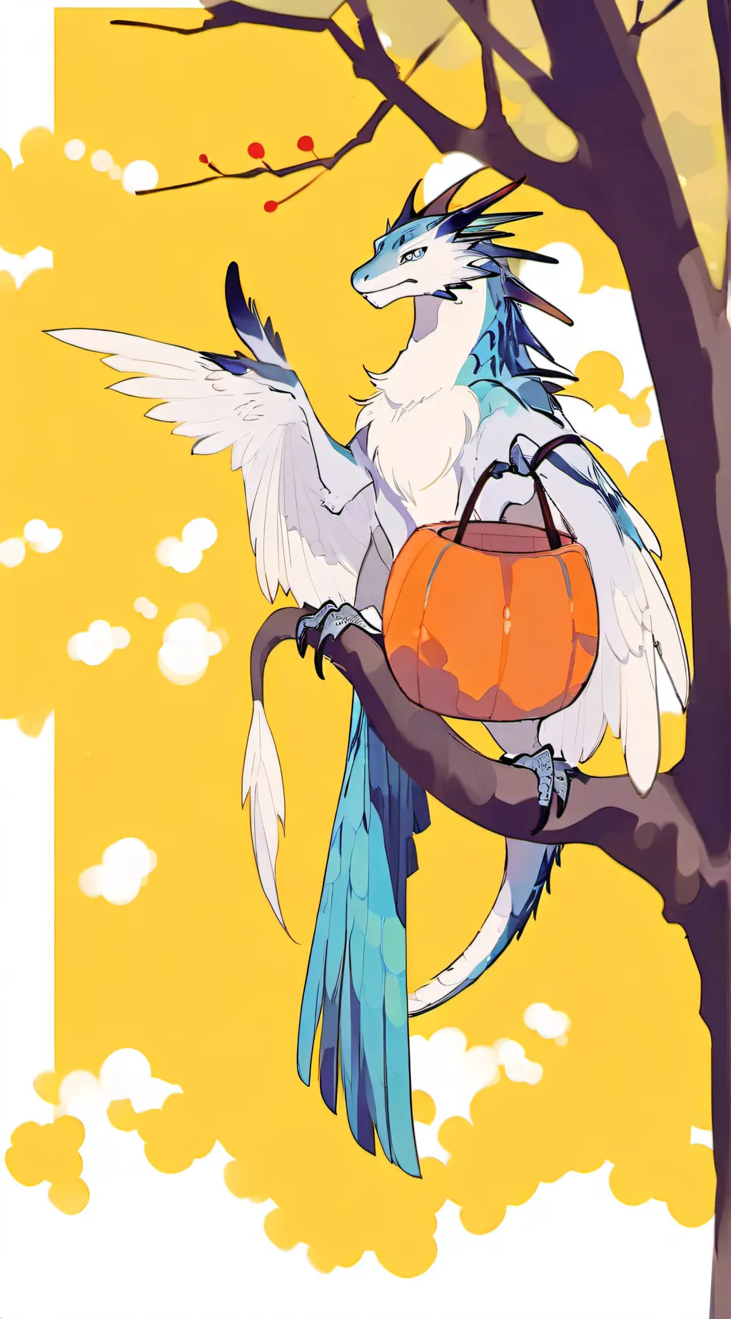 ai character: winter (oc) background