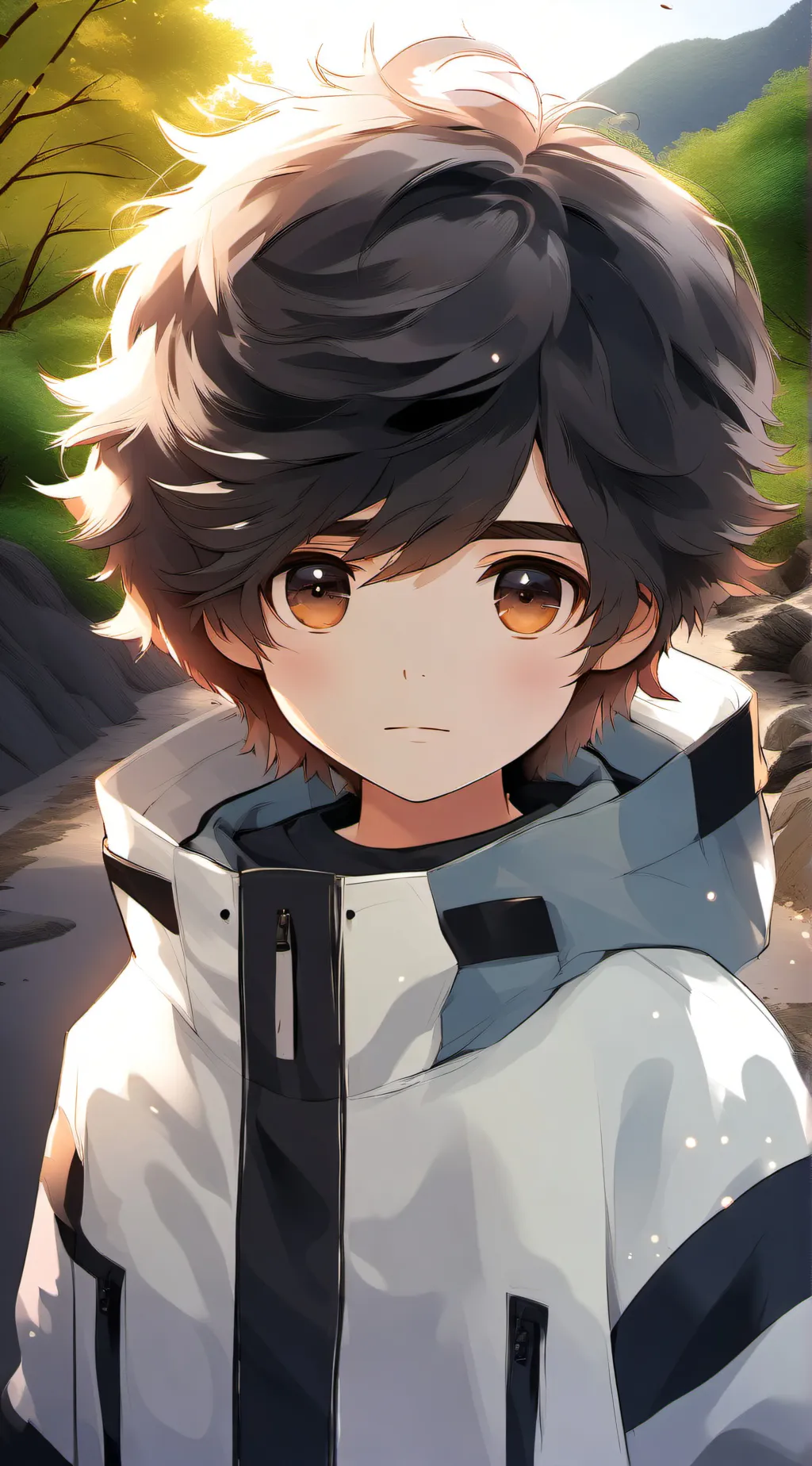 ai character: little Nick  background