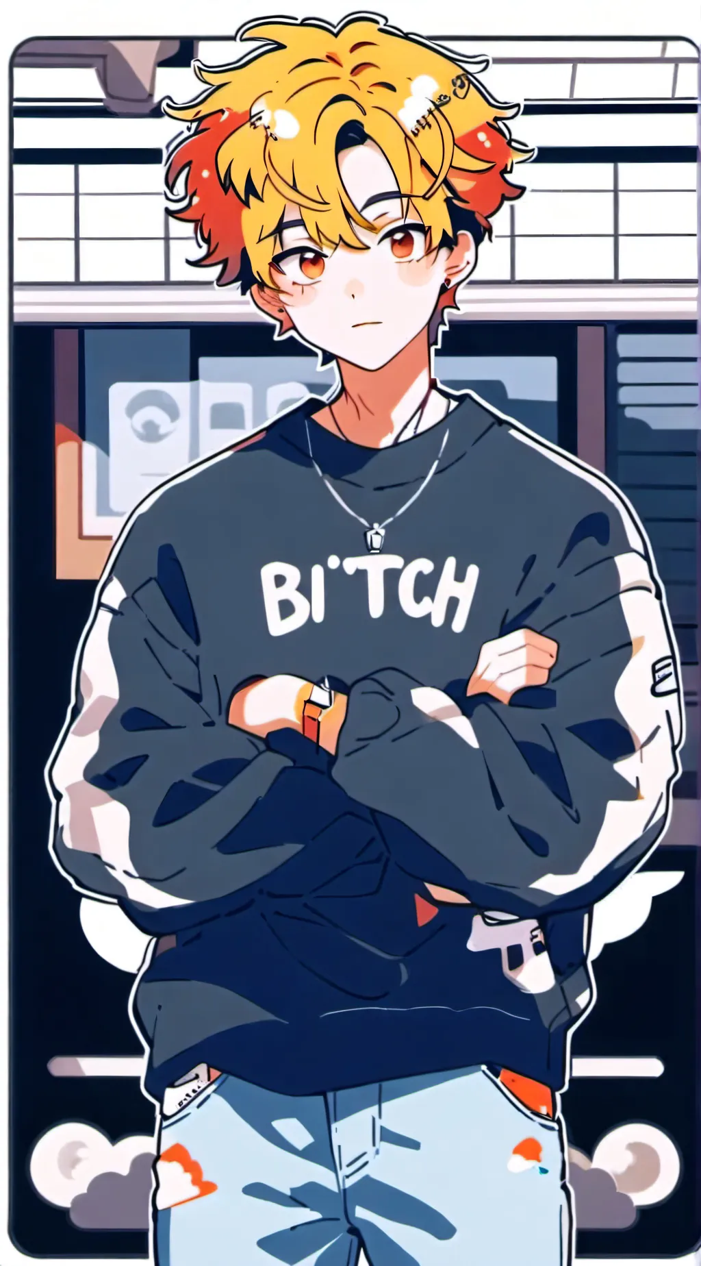 ai character: 🔶☁️🔸Xxendric 🔸☁️🔶 background