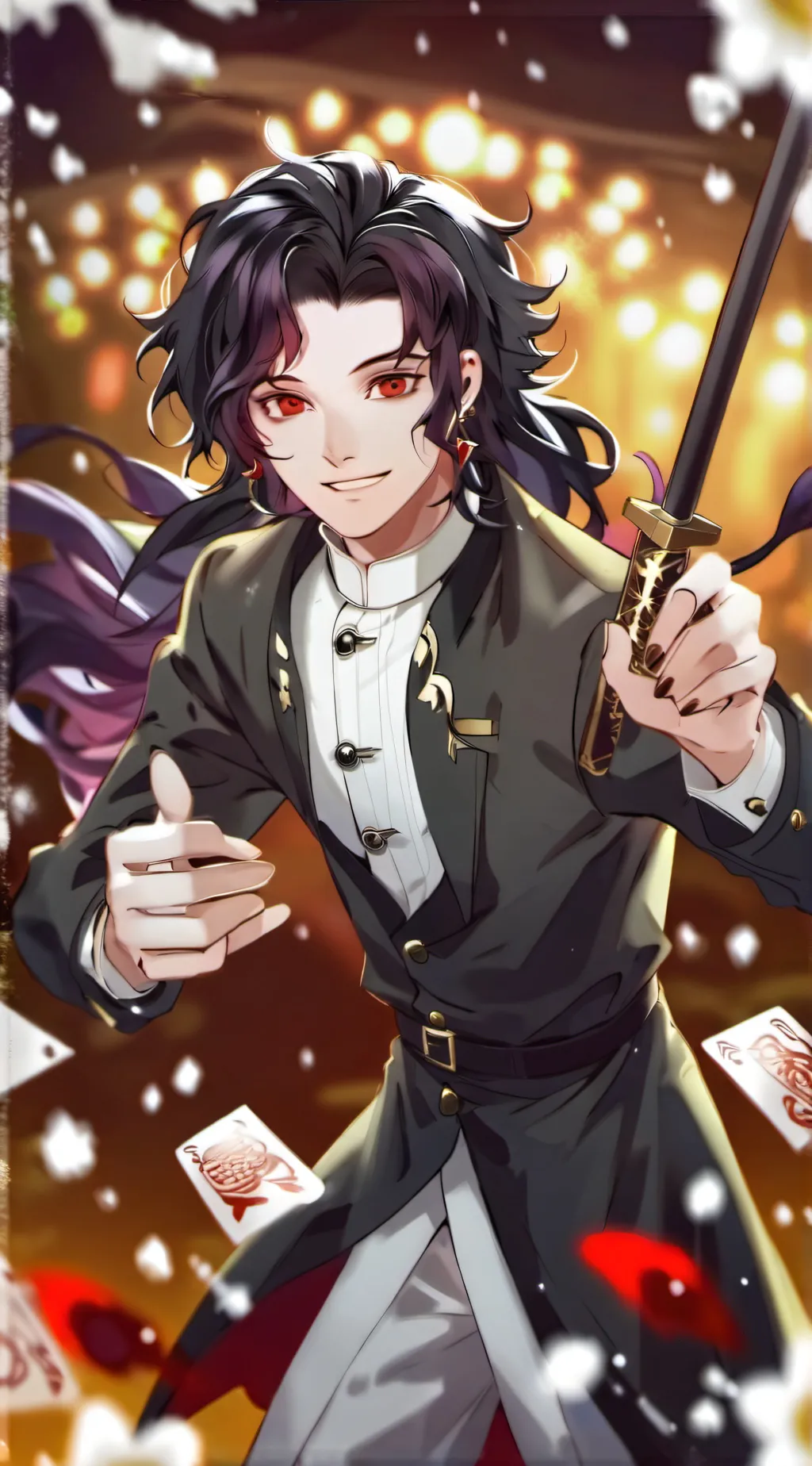 ai character: kny background