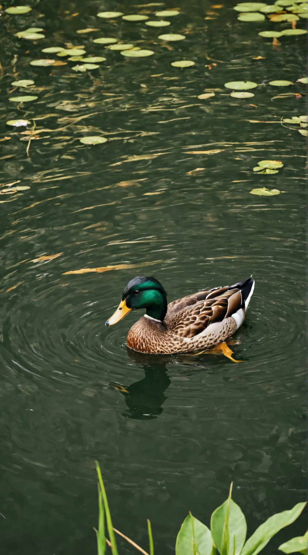 ai character: Mallard Duck background
