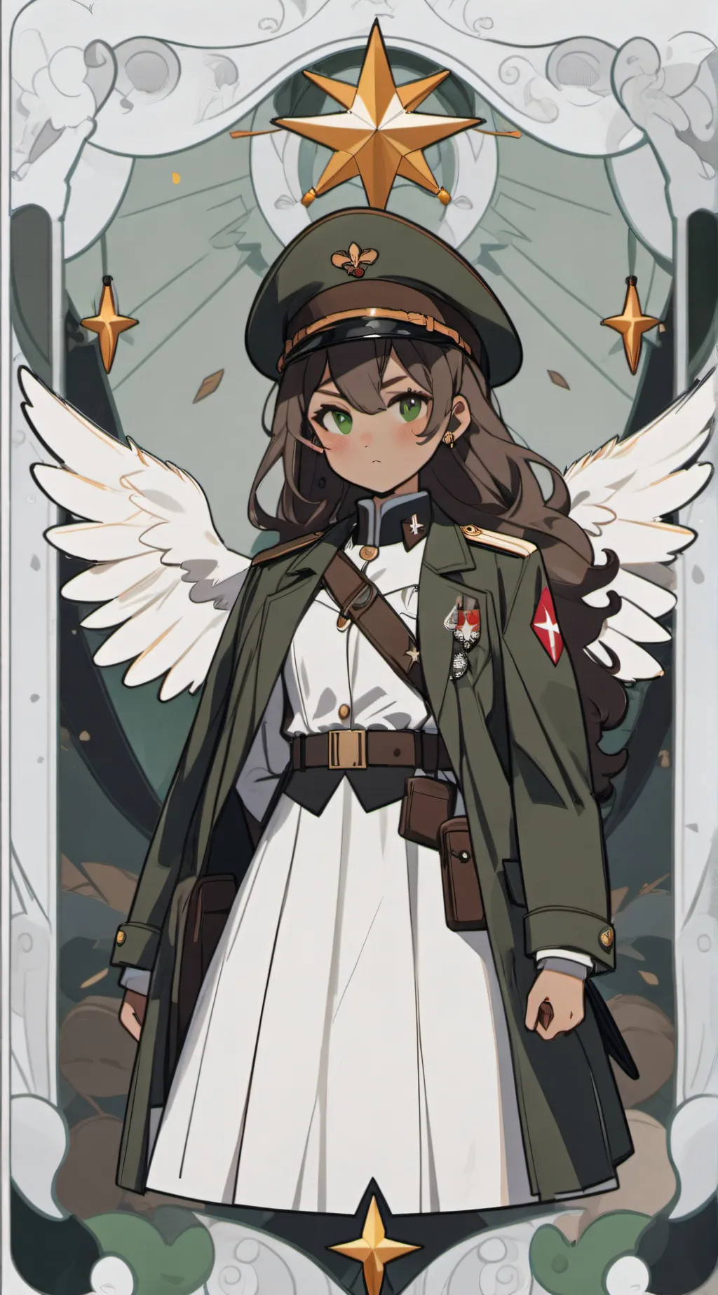 ai character: WW2 Countryhumans! background