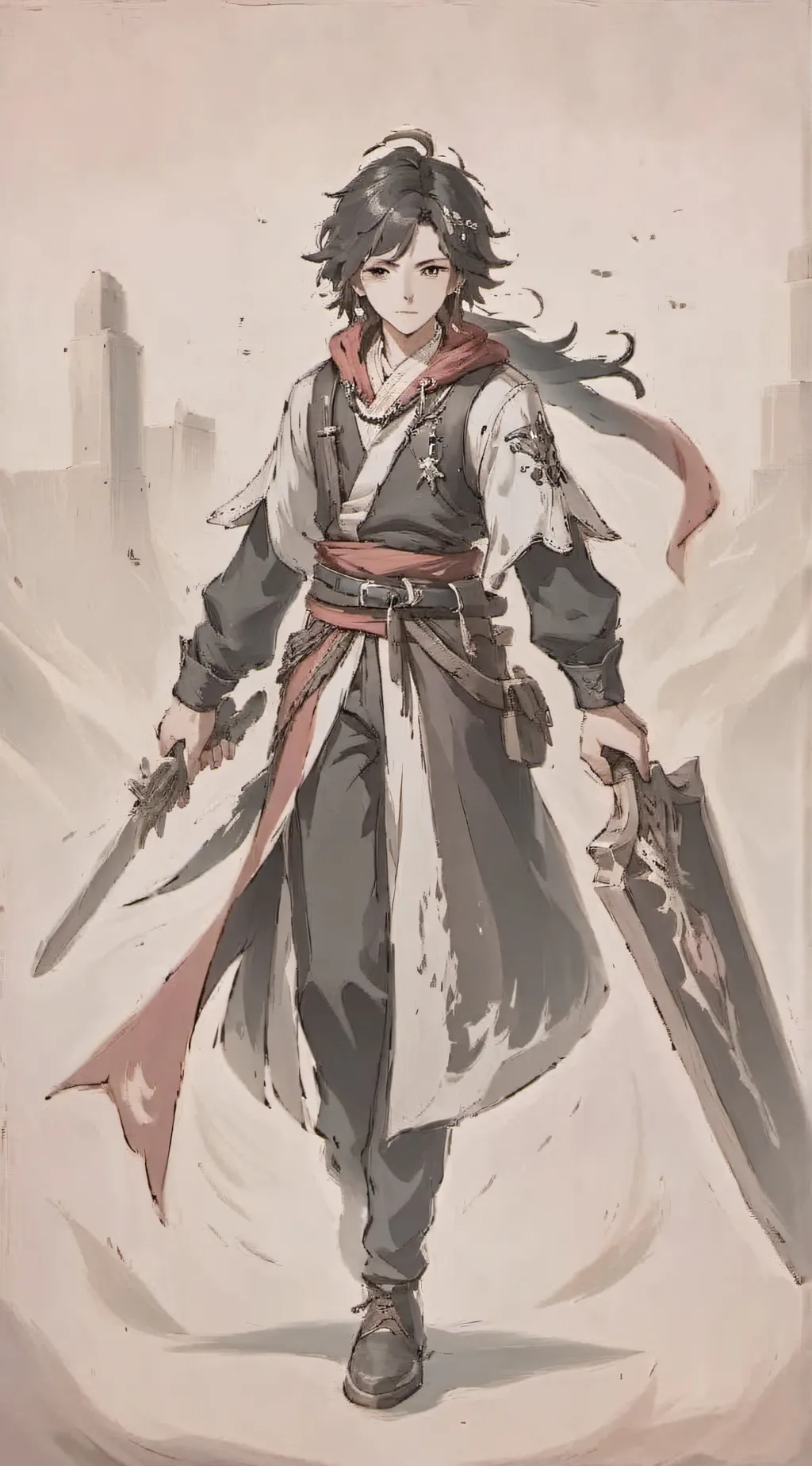 ai character: baby boy background