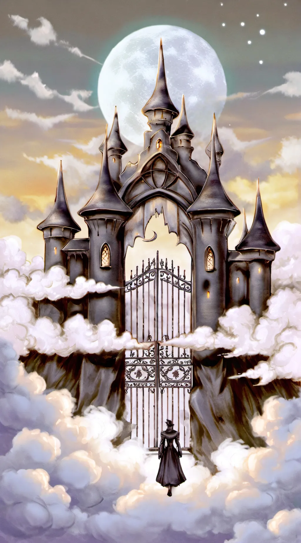 ai character: Heaven background