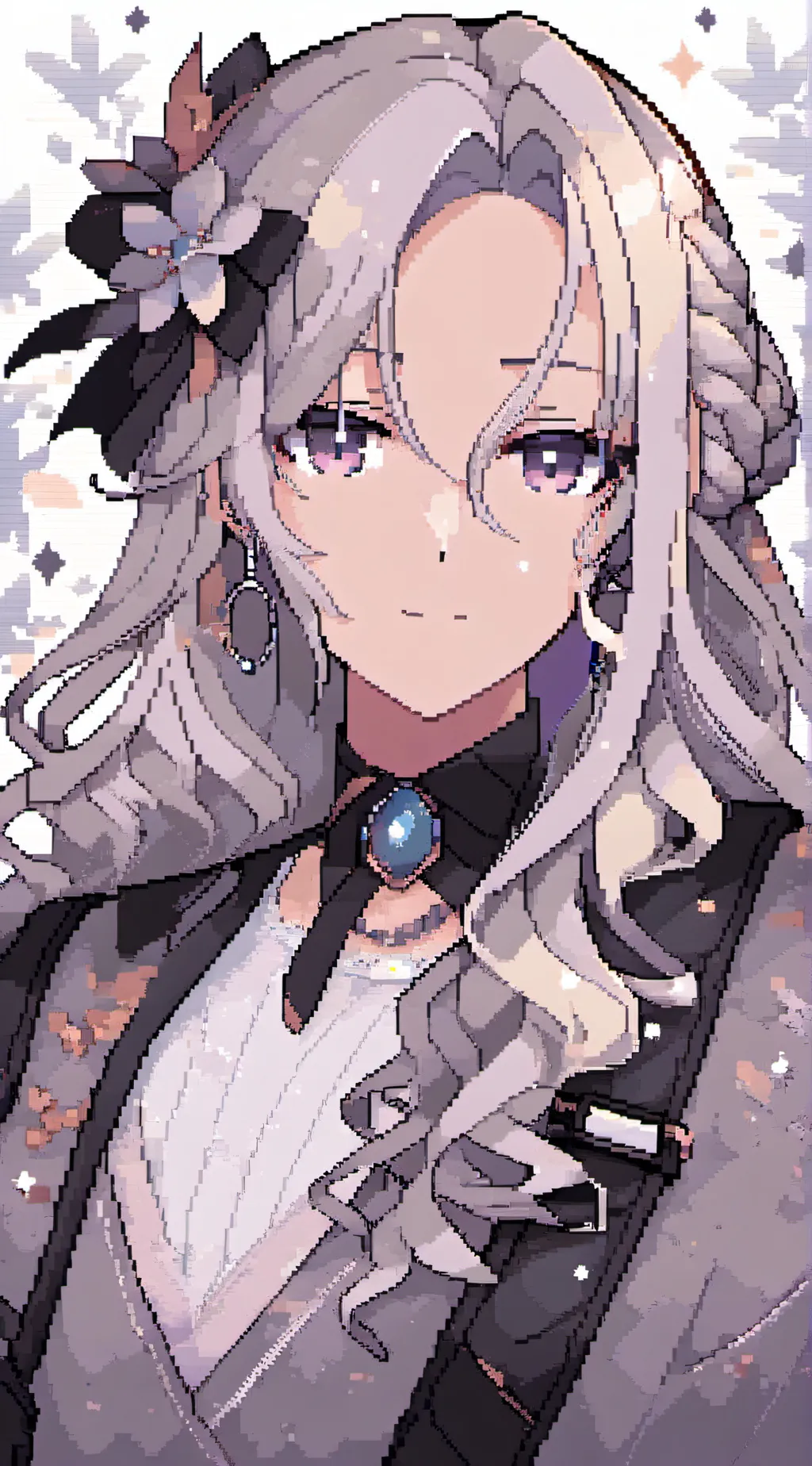 ai character: Durple background