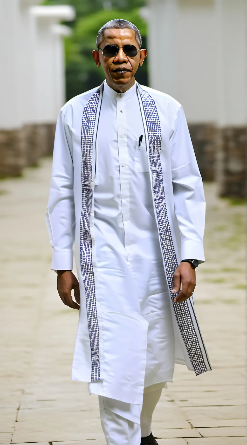 ai character: Arabic Obama  background