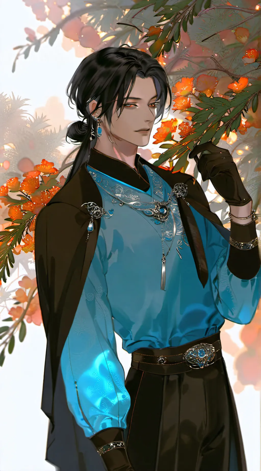 ai character: 𐂂Geto.  background