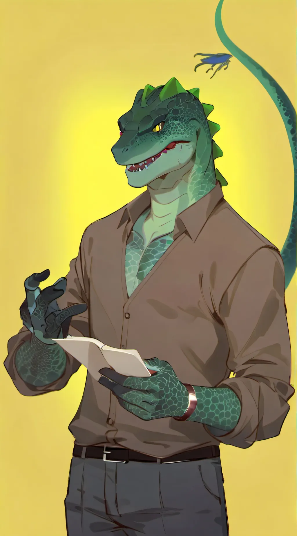 ai character: Profesor Servían  background