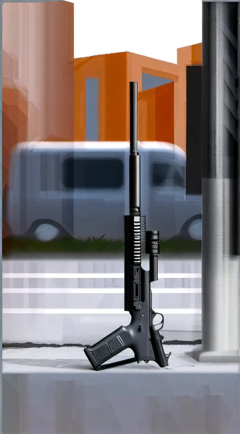 ai character: gun?☺️ background