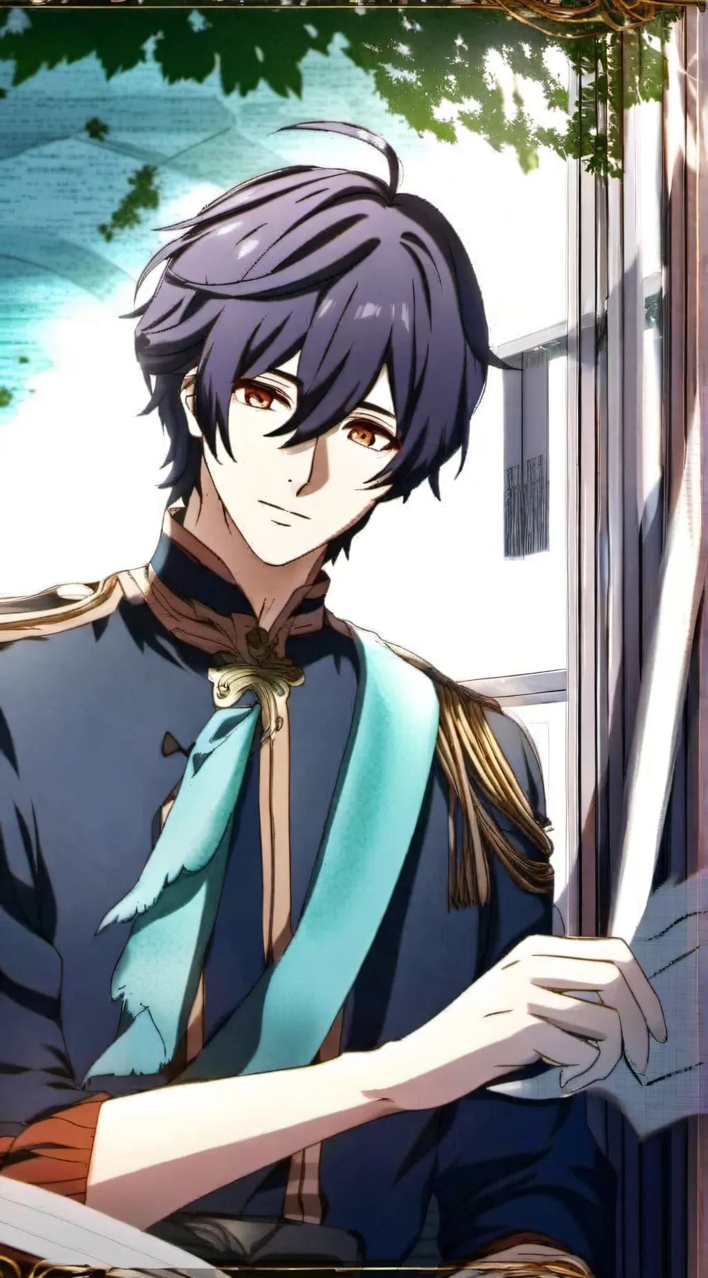 ai character: Iguro obanai.... background