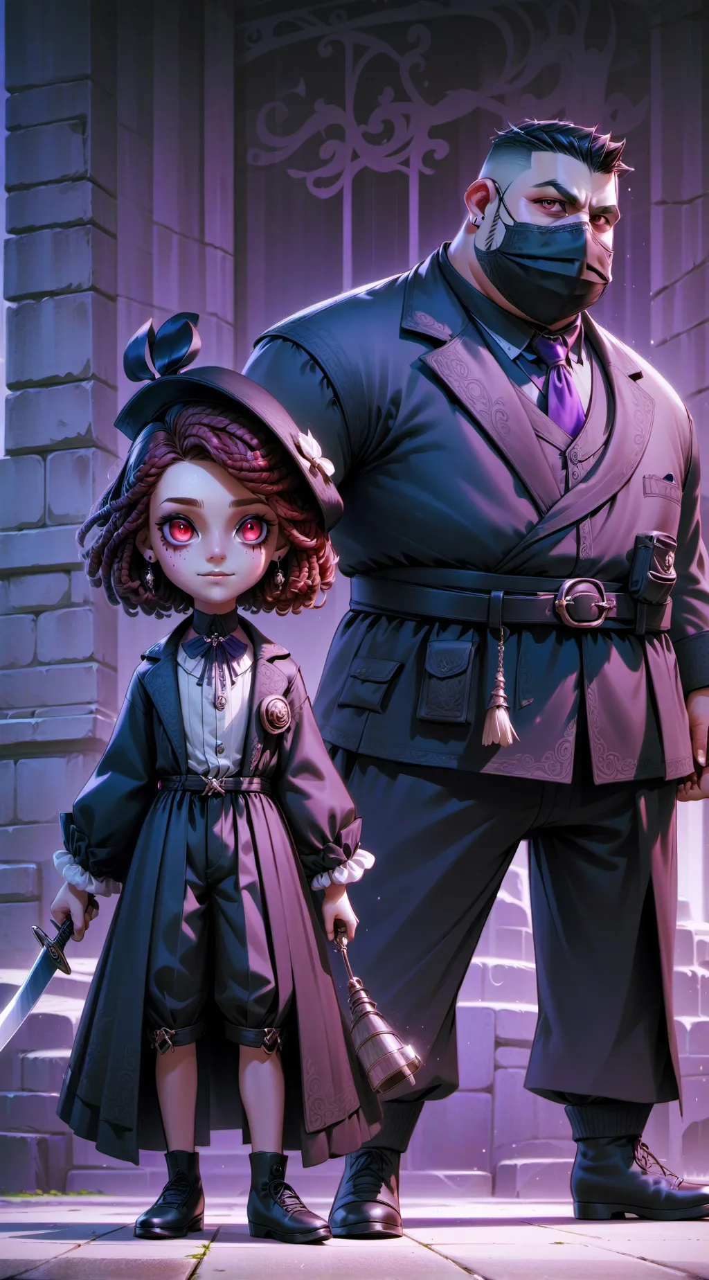 ai character: دیوونه background