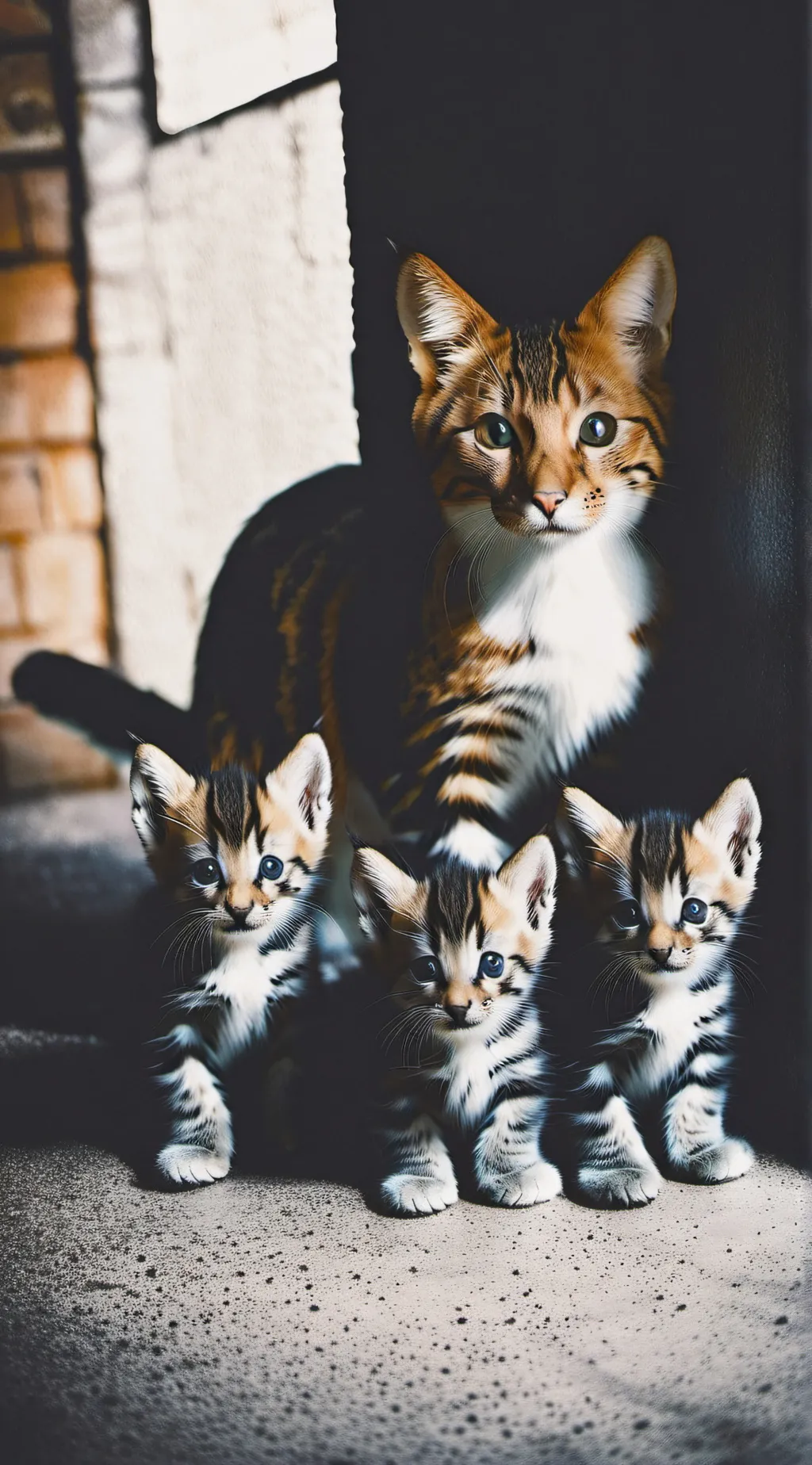 ai character: mama cat background