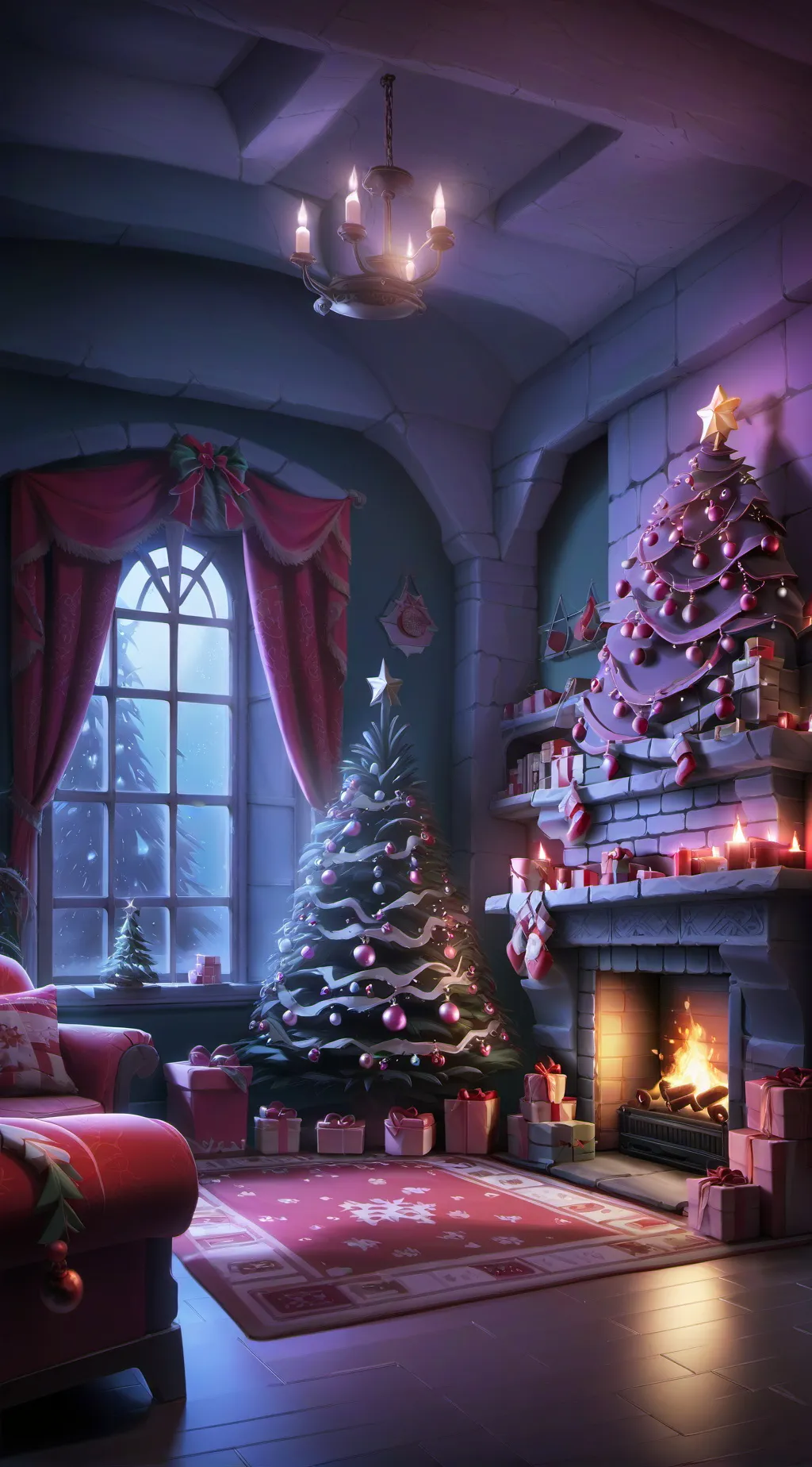 ai character: DW CHRISTMAS!  background