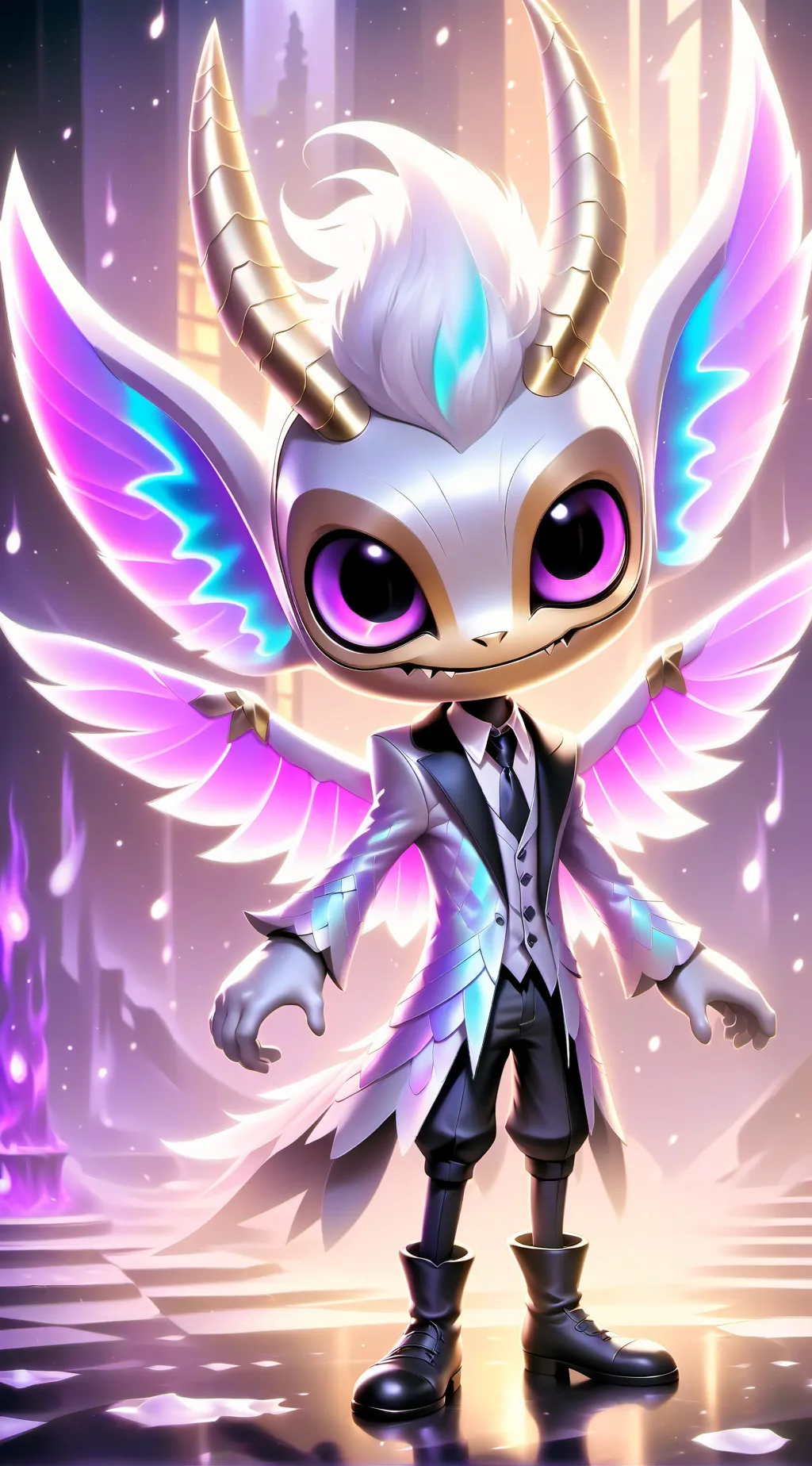 ai character: Lucifer dies background