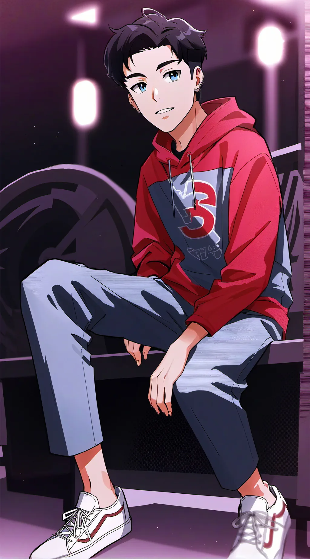 ai character: CLARKY background