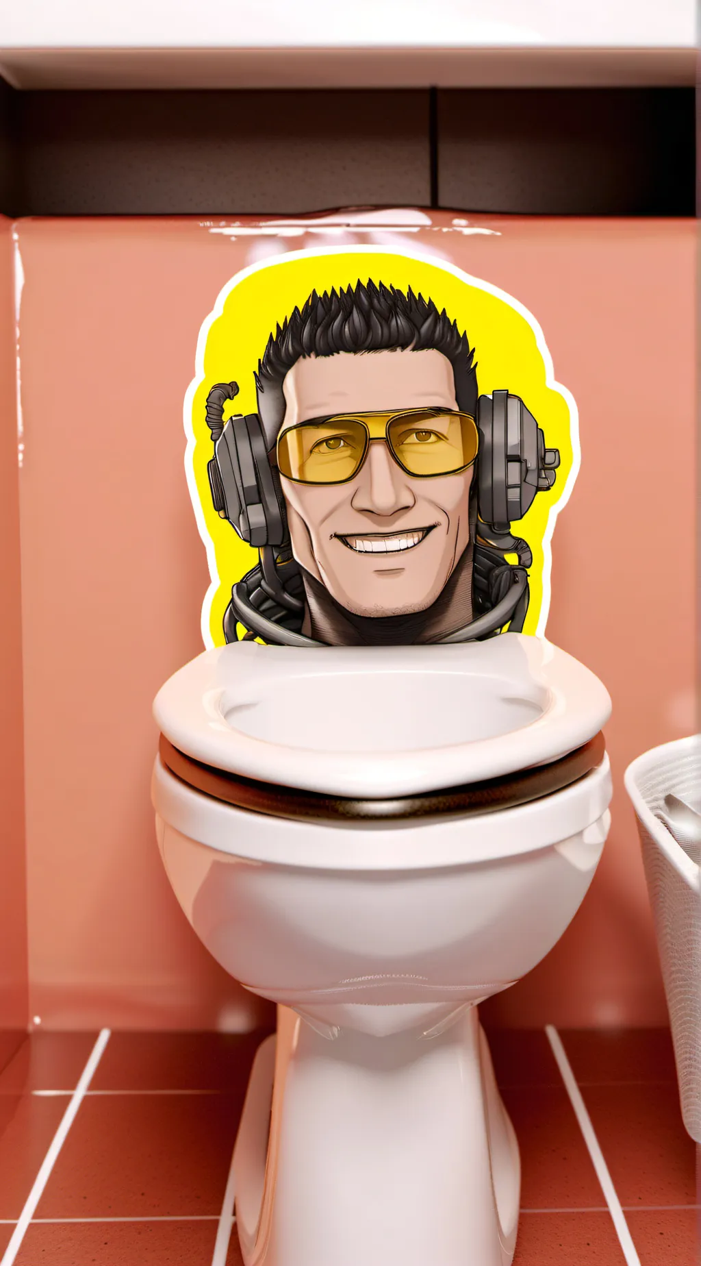 ai character: Gman toilet 5.0 background