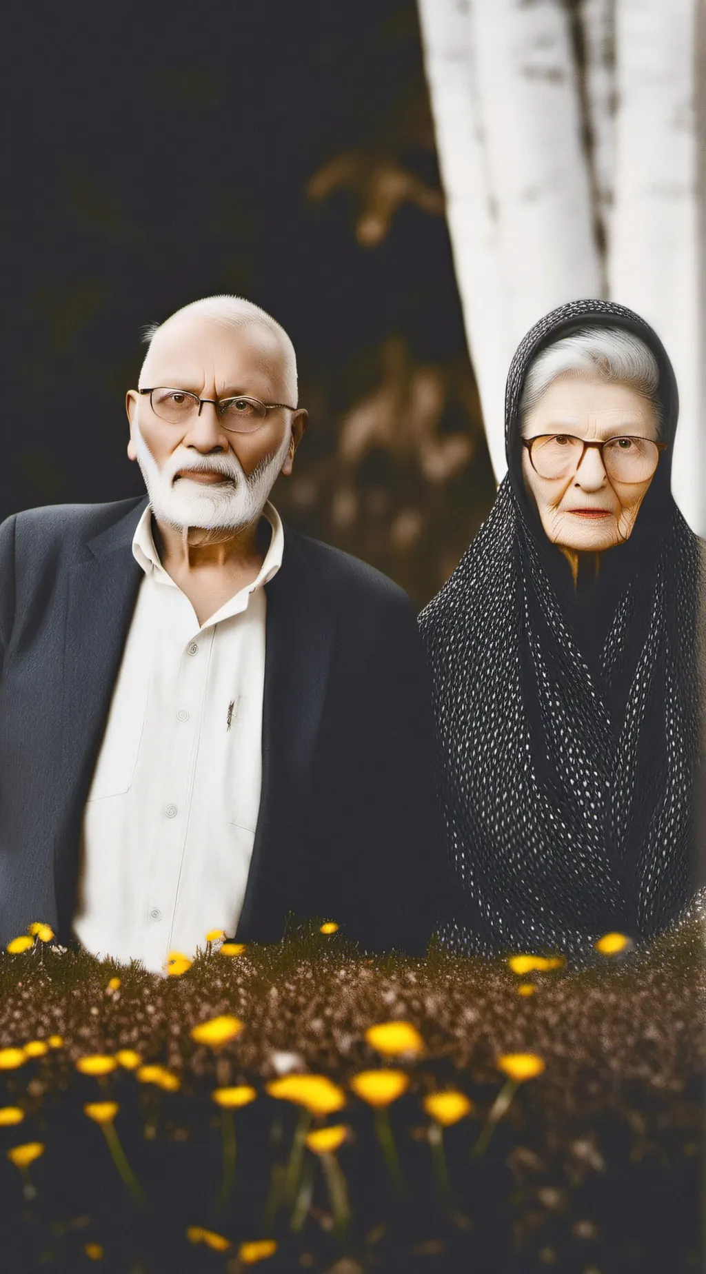 ai character: Grandparents.  background