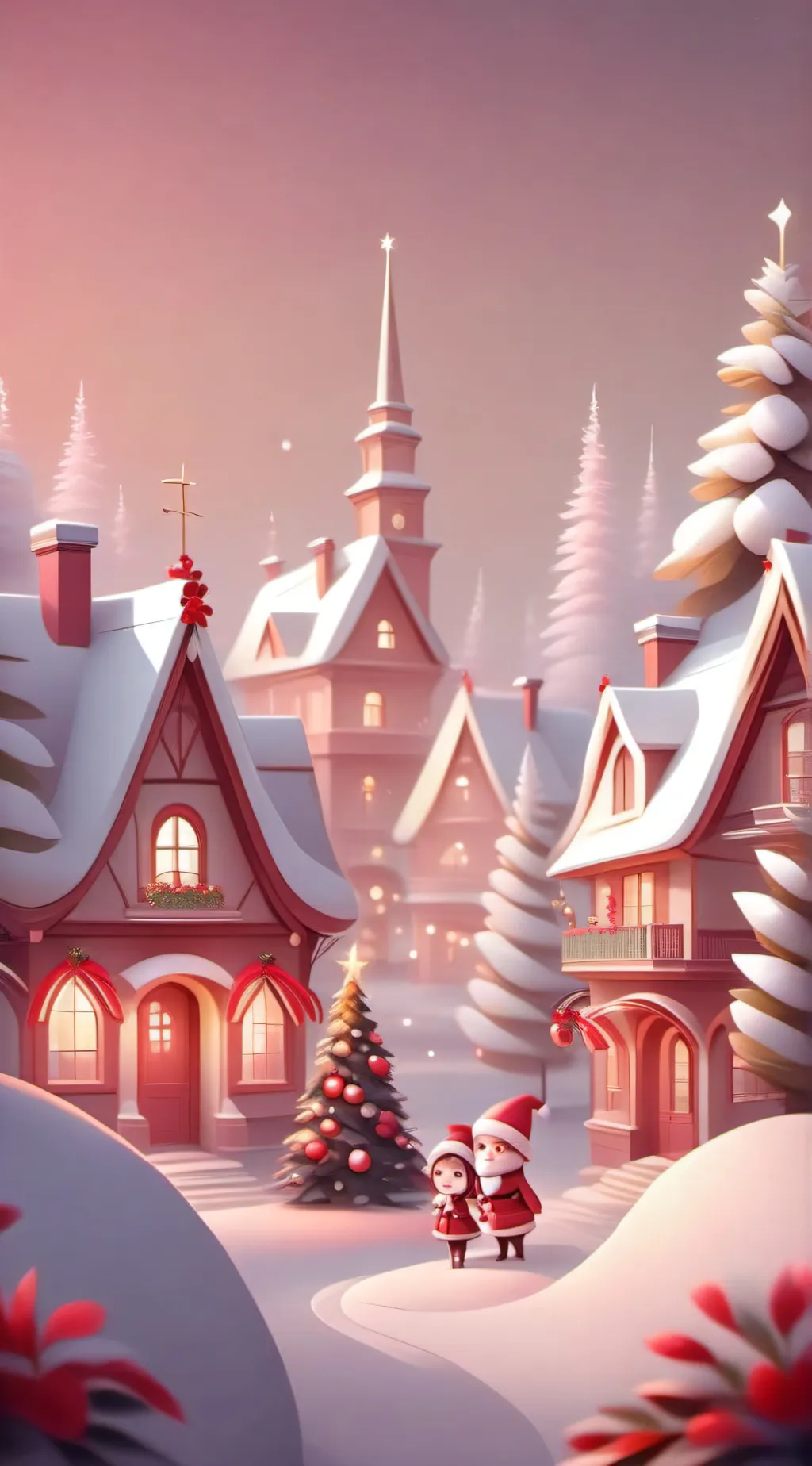 ai character: Christmas Musical🎄 background