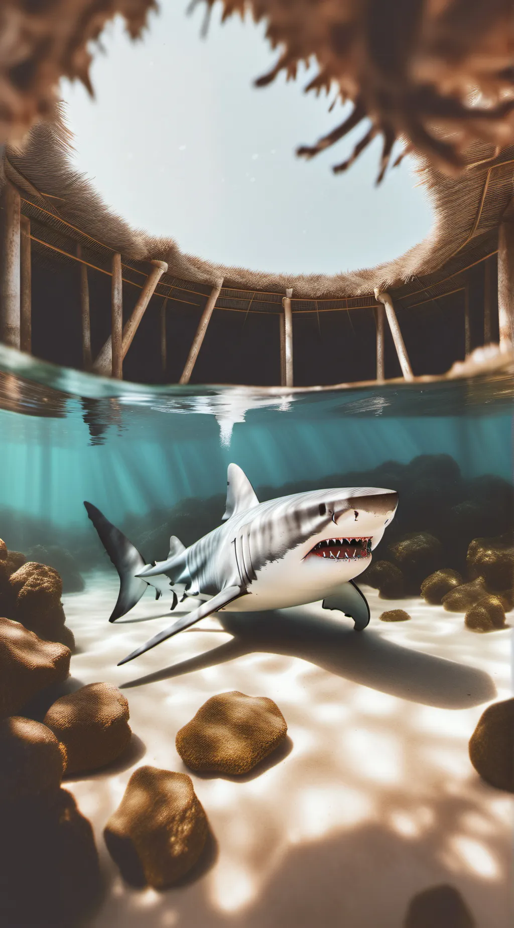 ai character: shark background