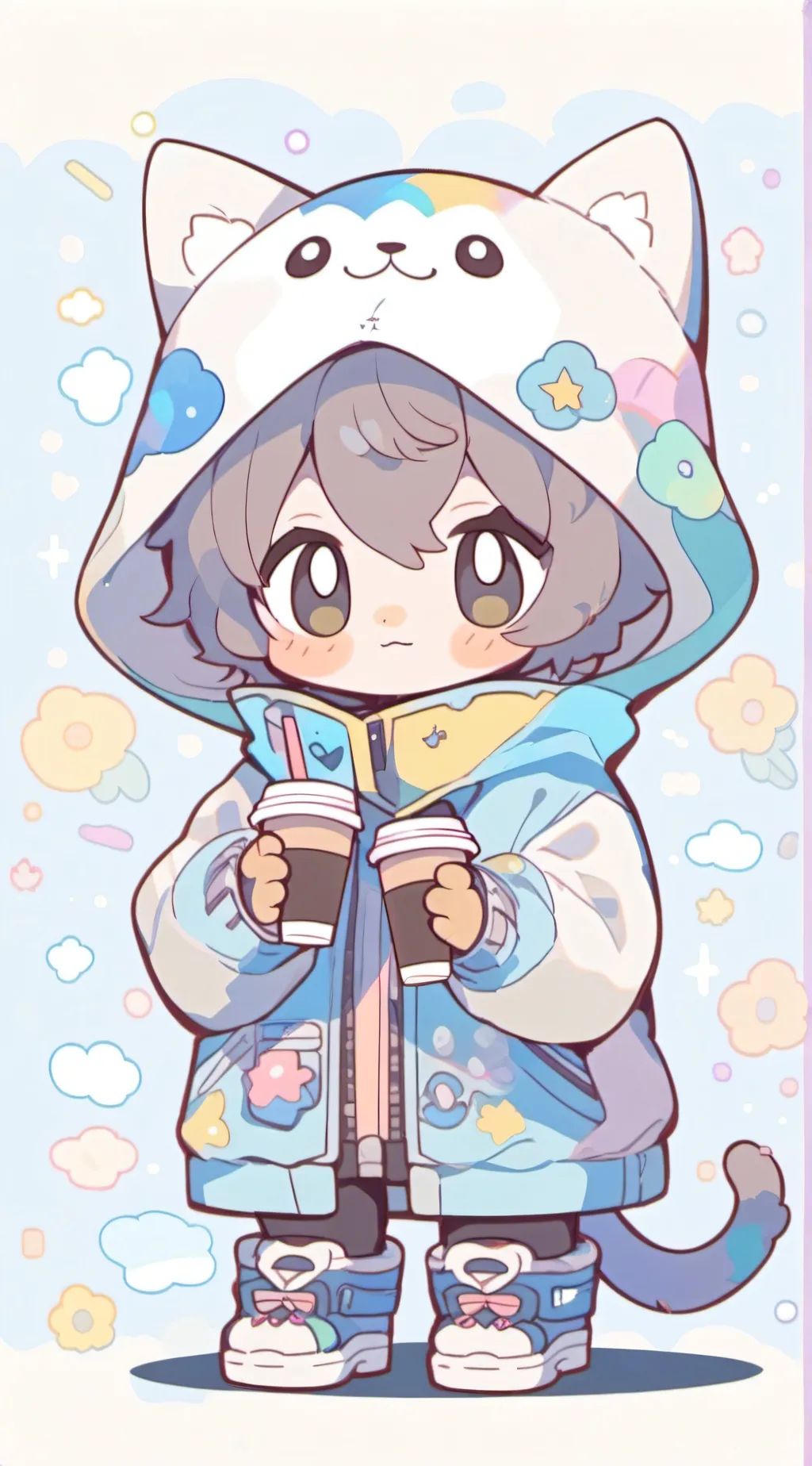 ai character: tofú background