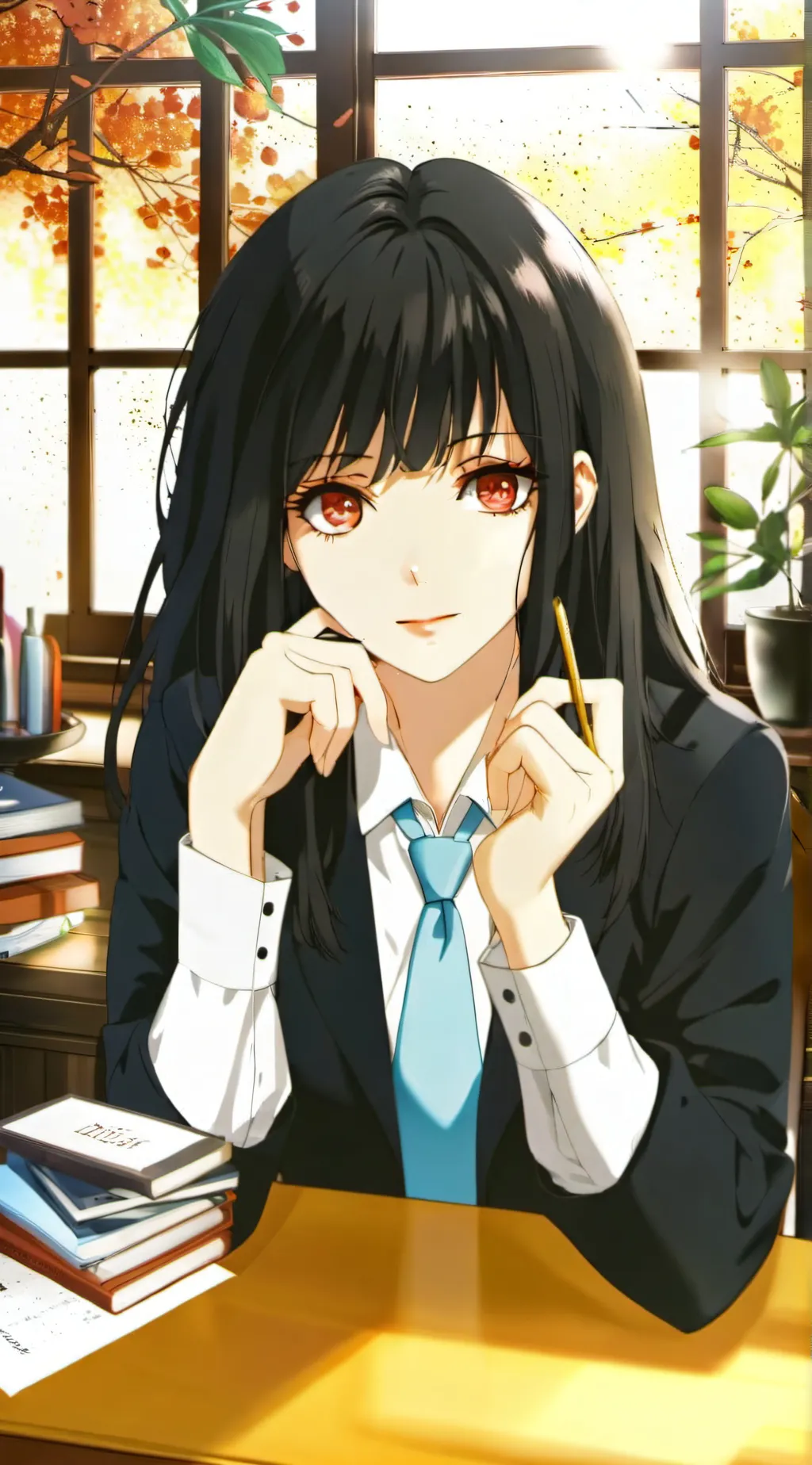 ai character: sakura background