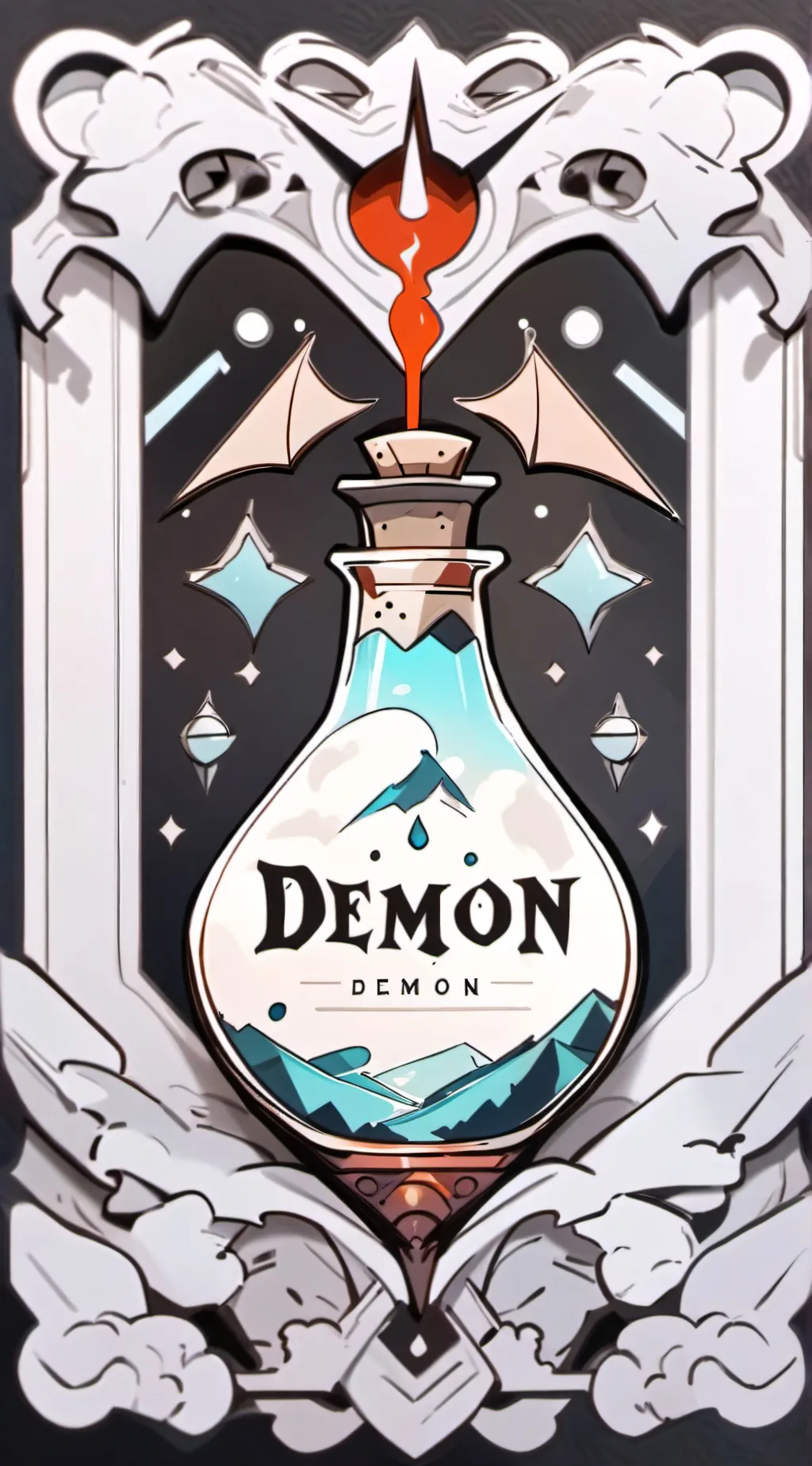 ai character: demon drink background
