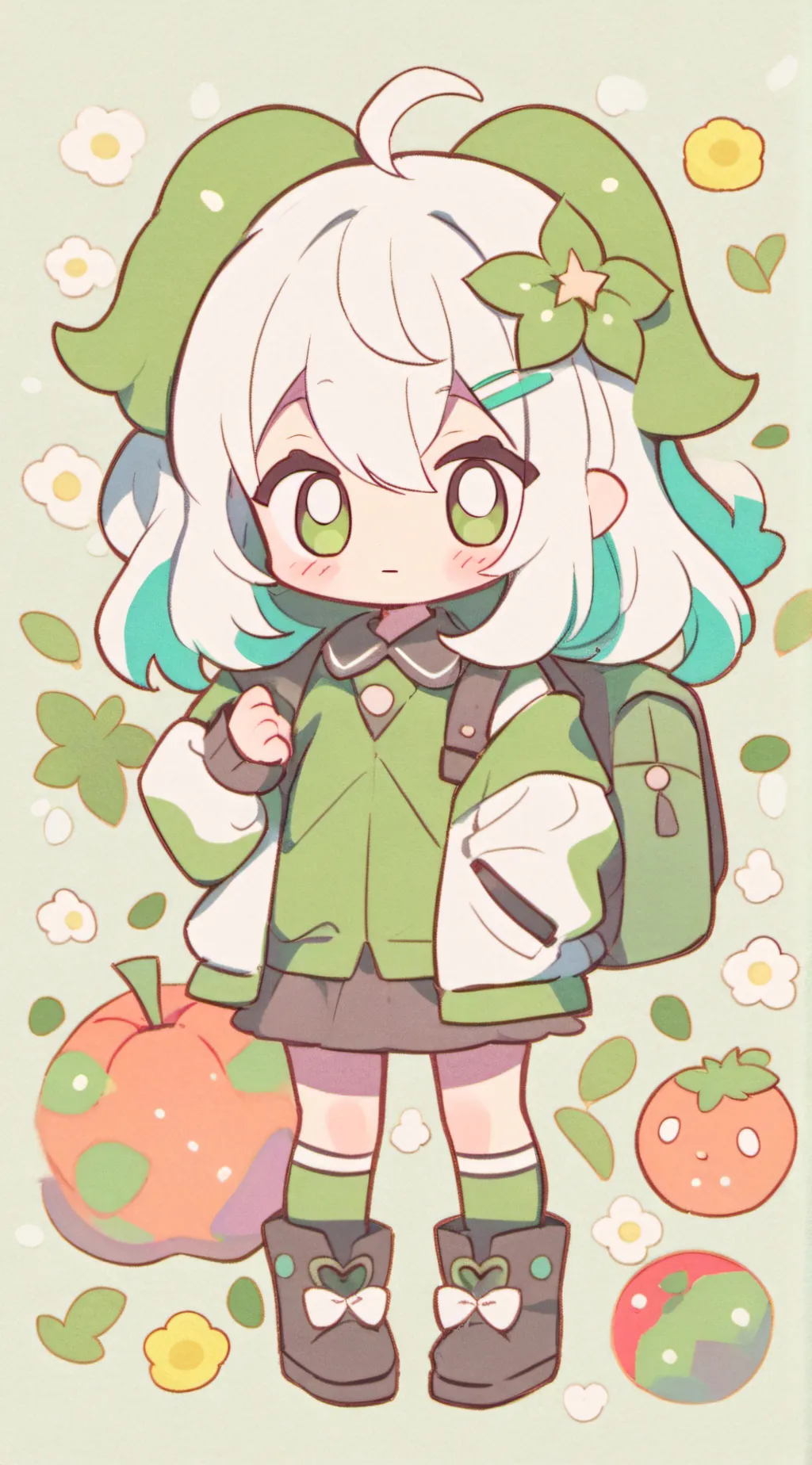 ai character: Chibi background