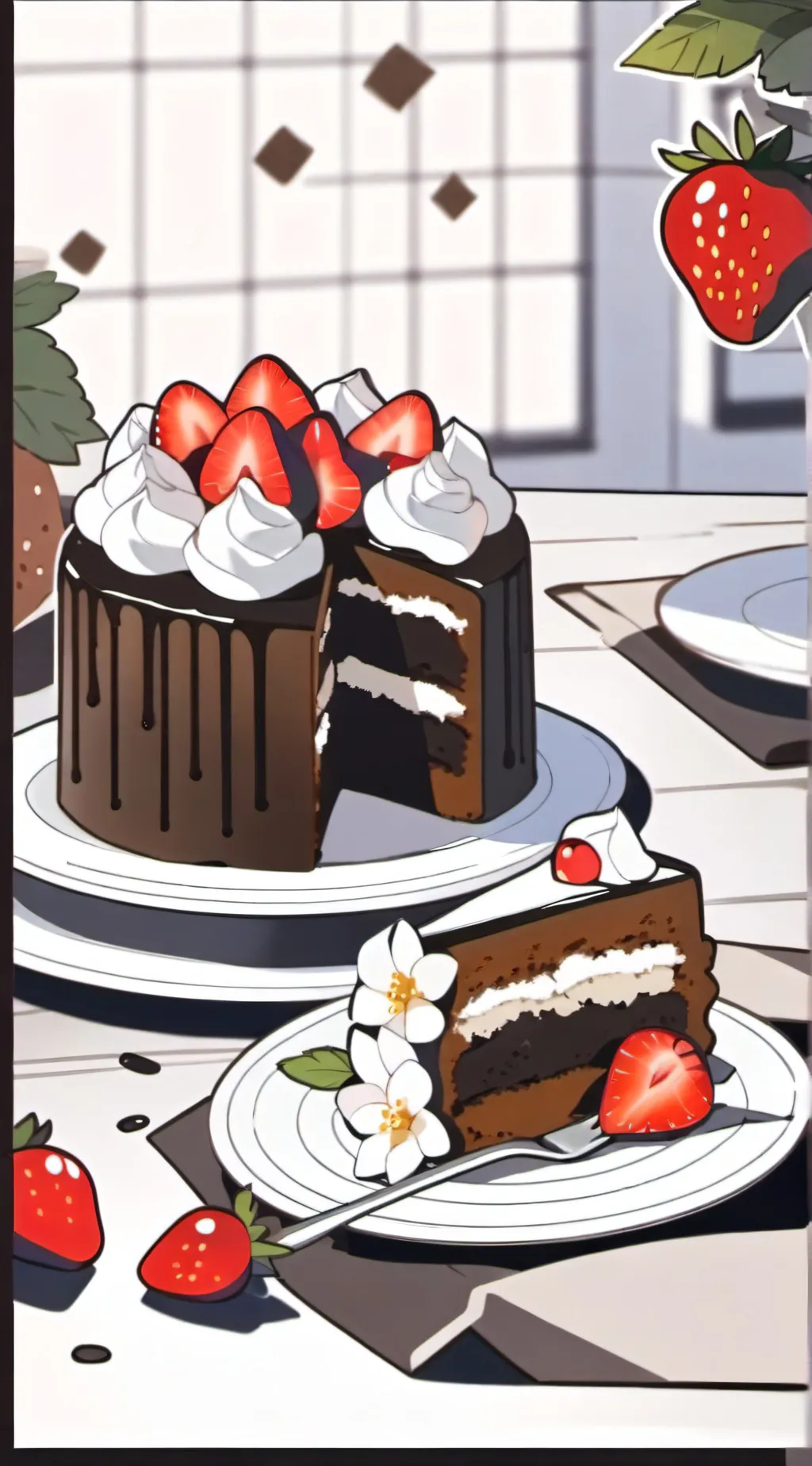 ai character: Fruitcake! background